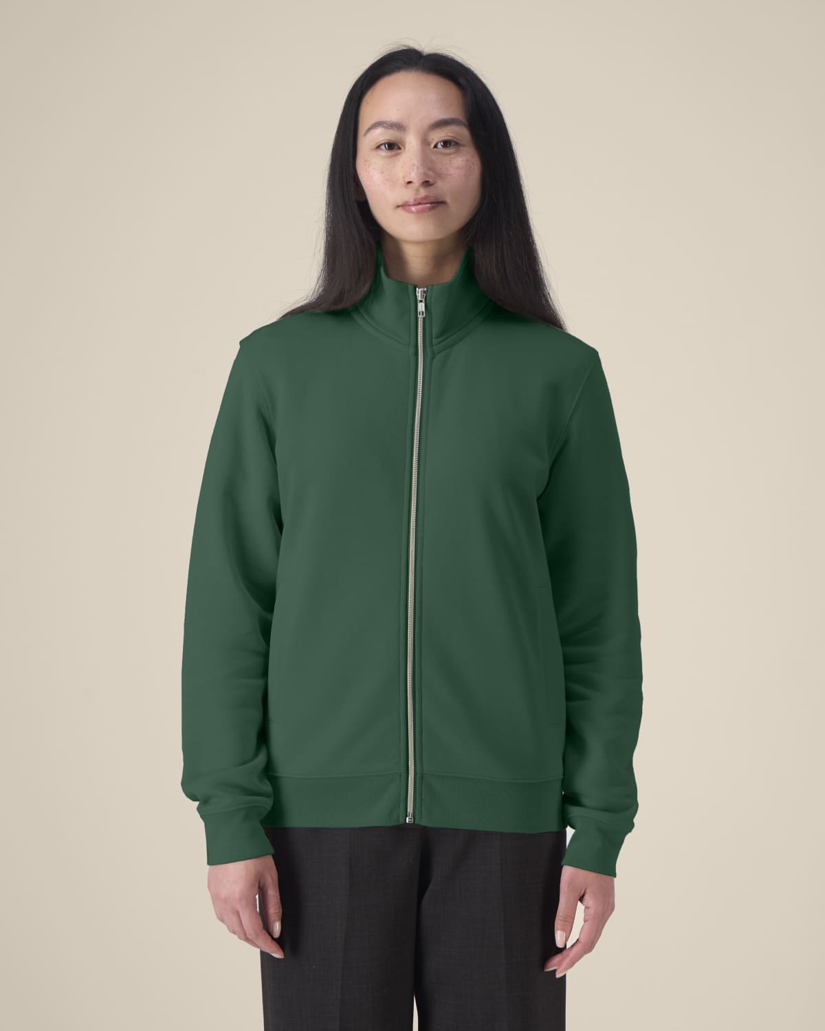 Felpa zip intera unisex