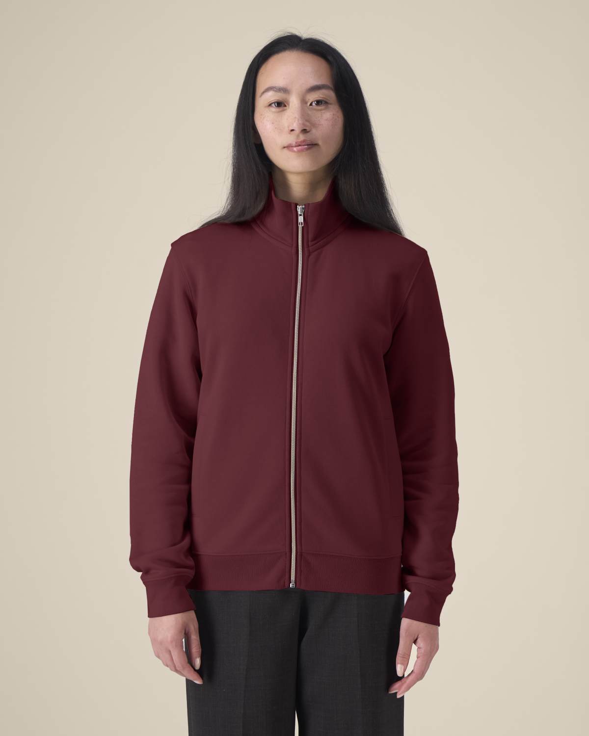 Felpa zip intera unisex