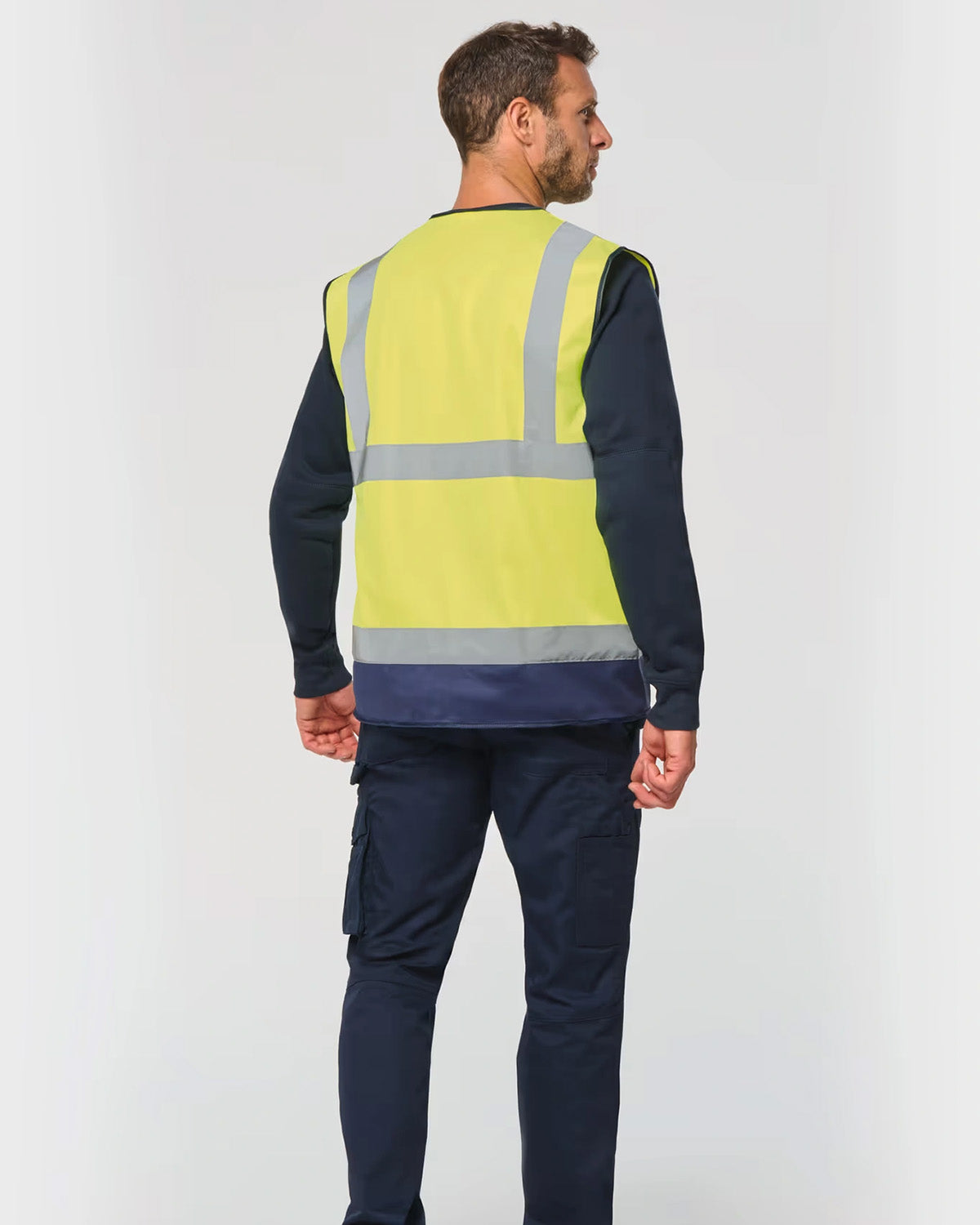 Gilet alta visibilità con zip Unisex