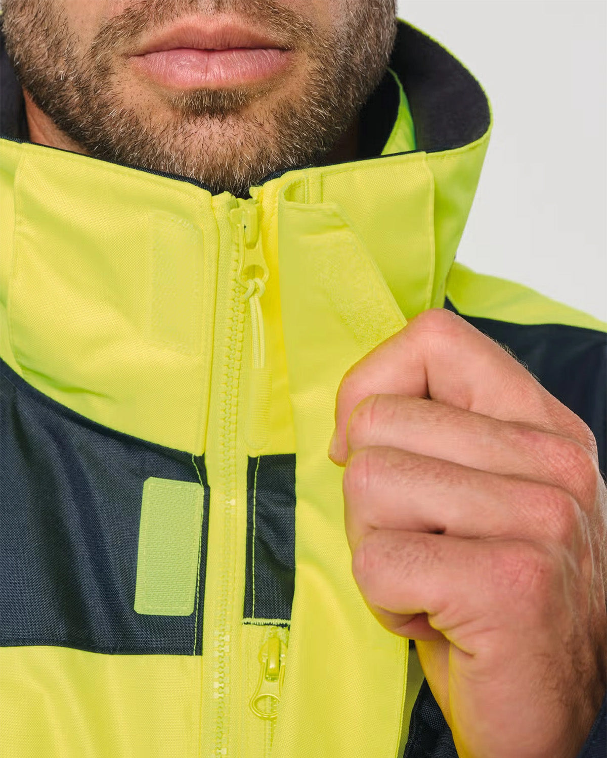Parka alta visibilità riciclato 4 in 1 Unisex