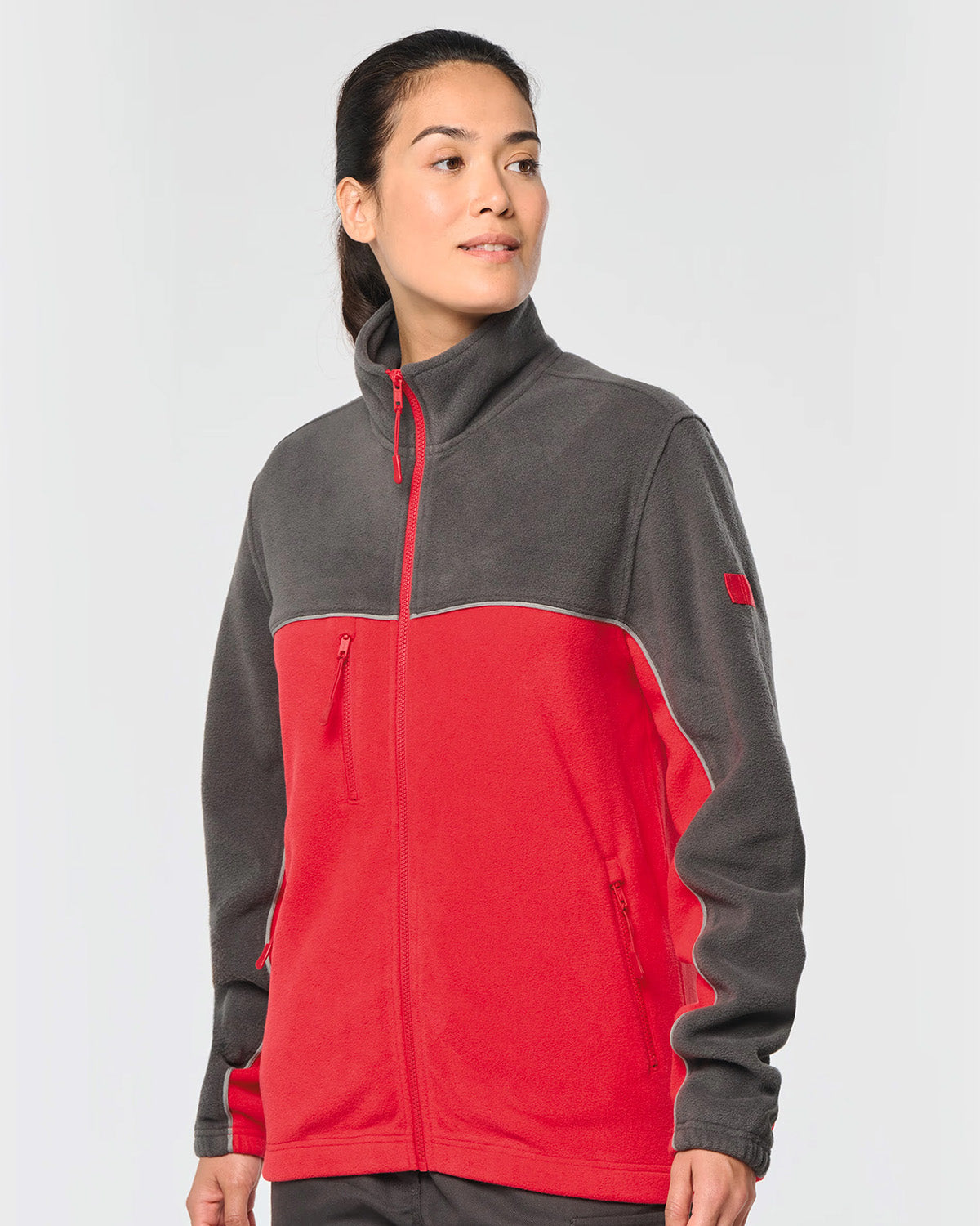 Giacca in micropile bicolore Unisex