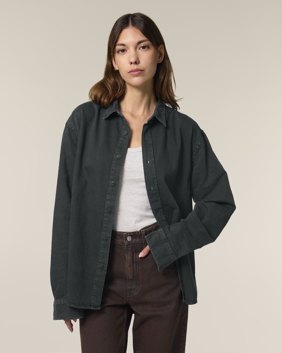 Camicia in twill