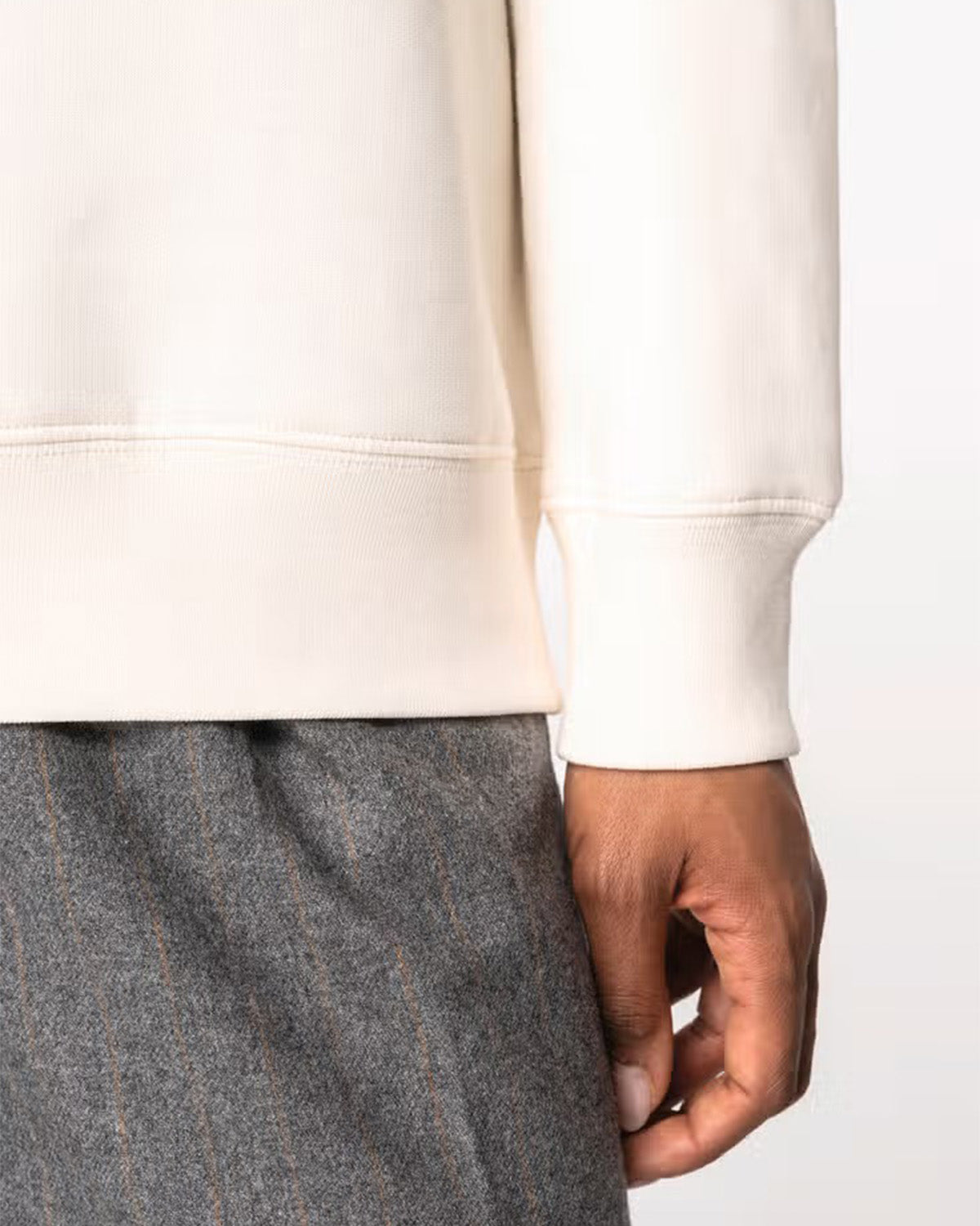 Felpa zip 1/4 con colletto unisex