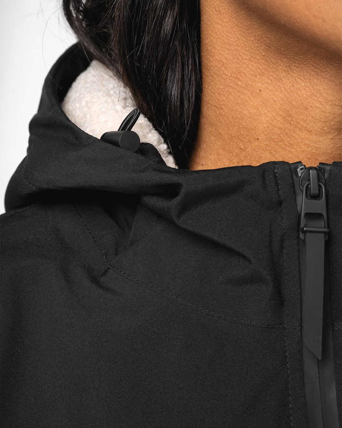 Giacca impermeabile foderata in sherpa unisex