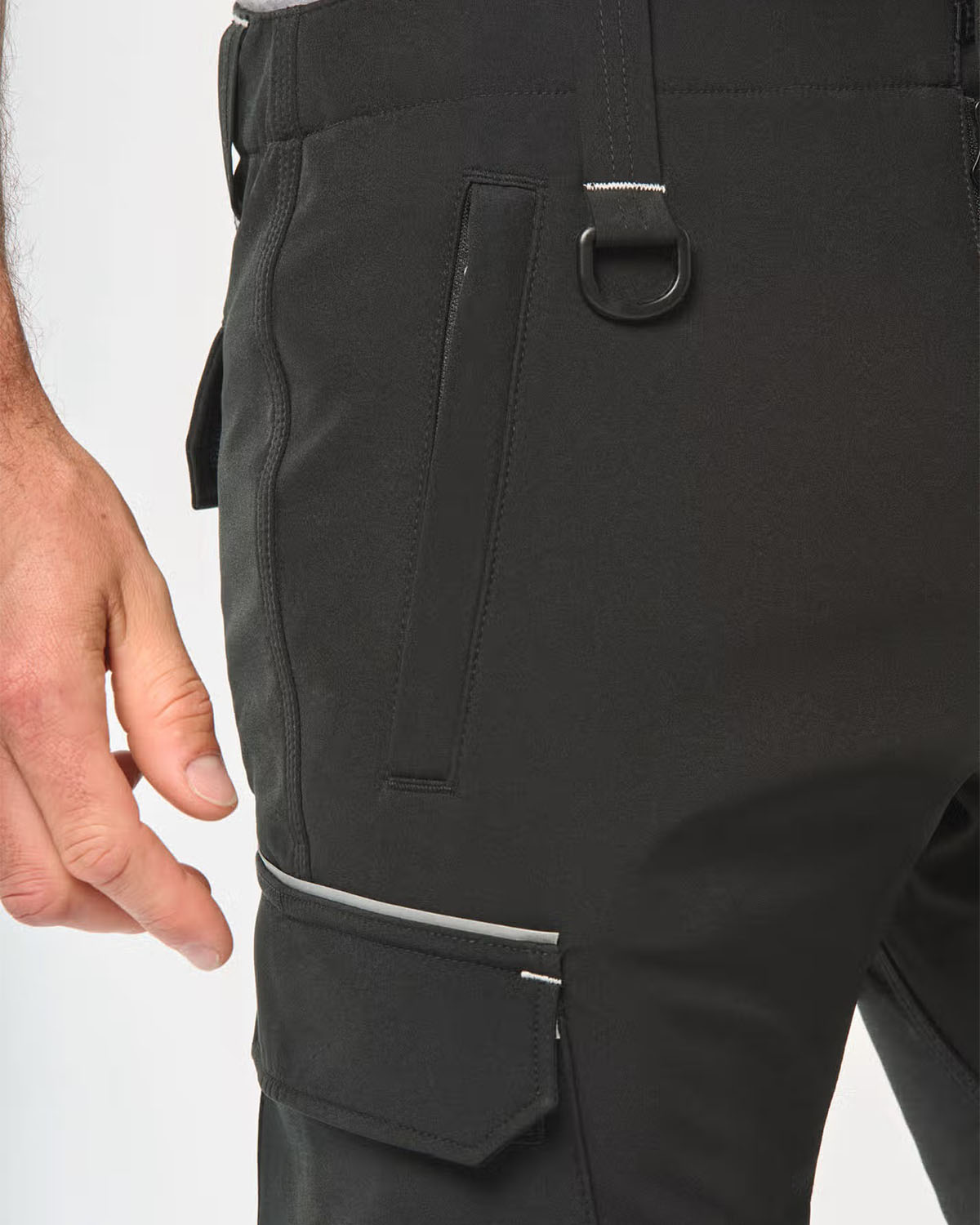 Pantaloni cargo softshell a 3 strati Uomo
