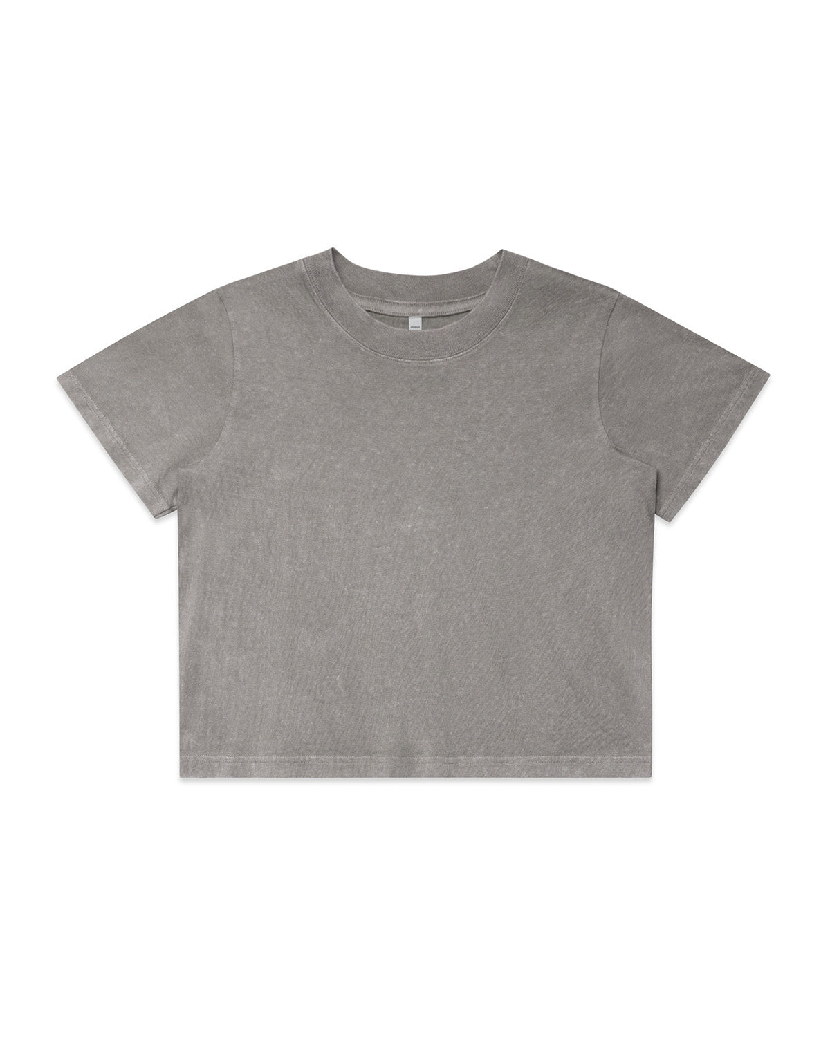 T-shirt cropped heavy stone wash donna