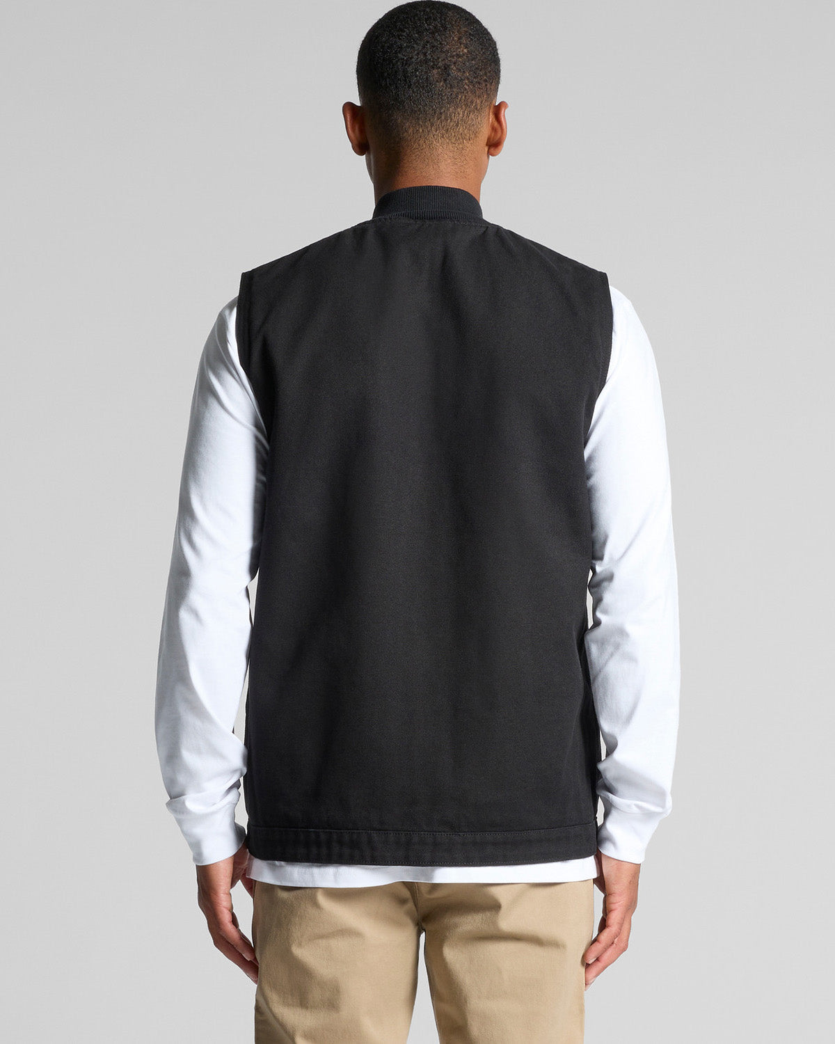 Gilet pesante in canvas uomo