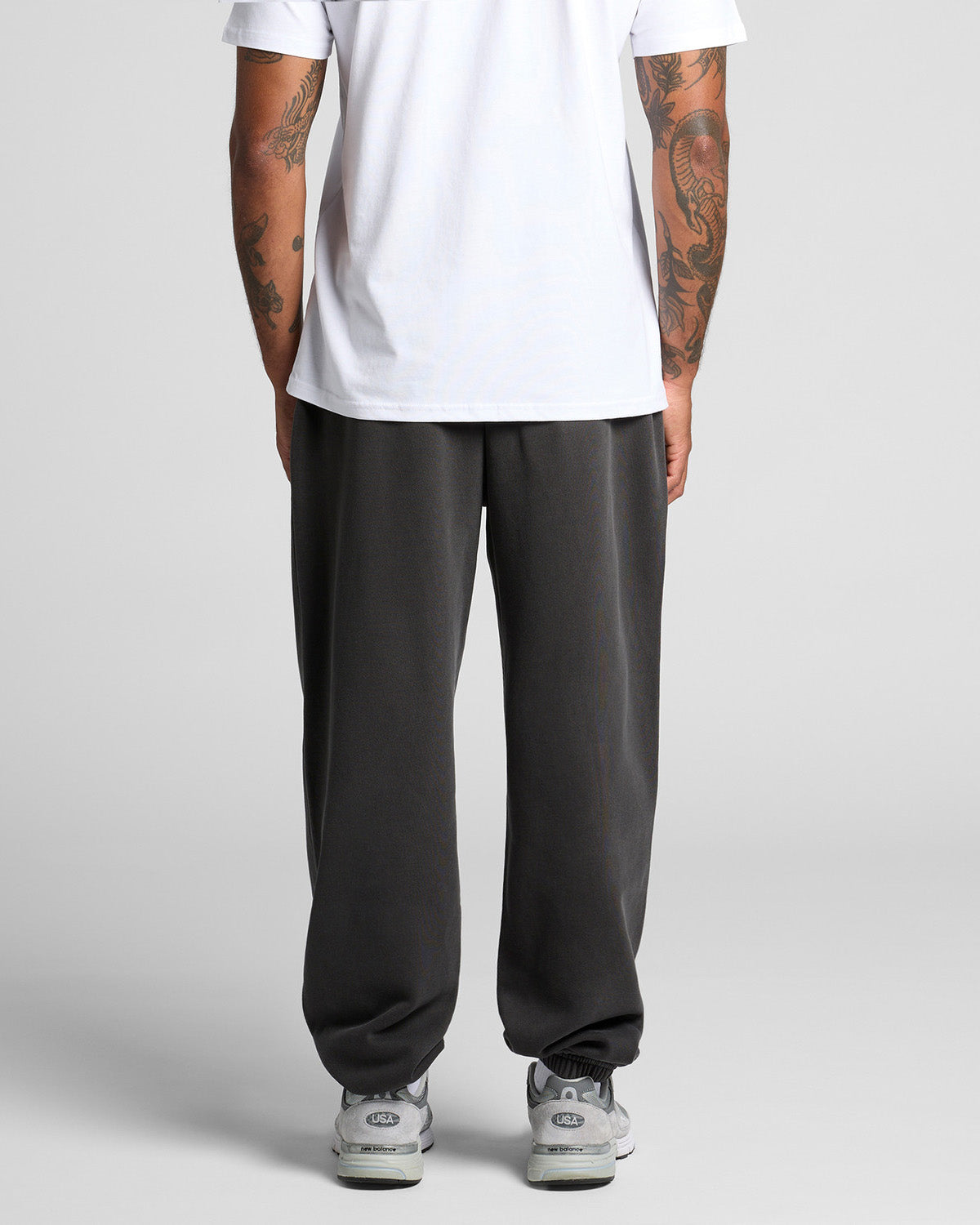 Pantaloni jogger relaxed faded uomo