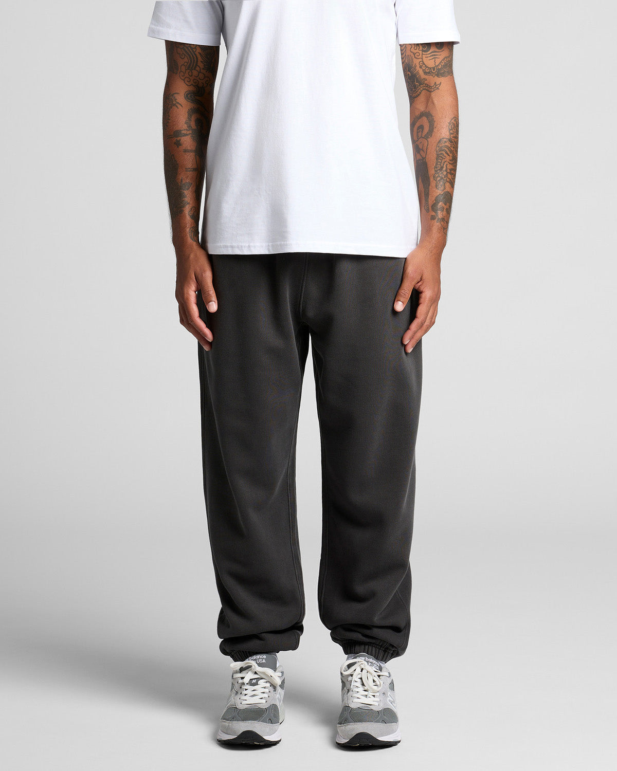 Pantaloni jogger relaxed faded uomo
