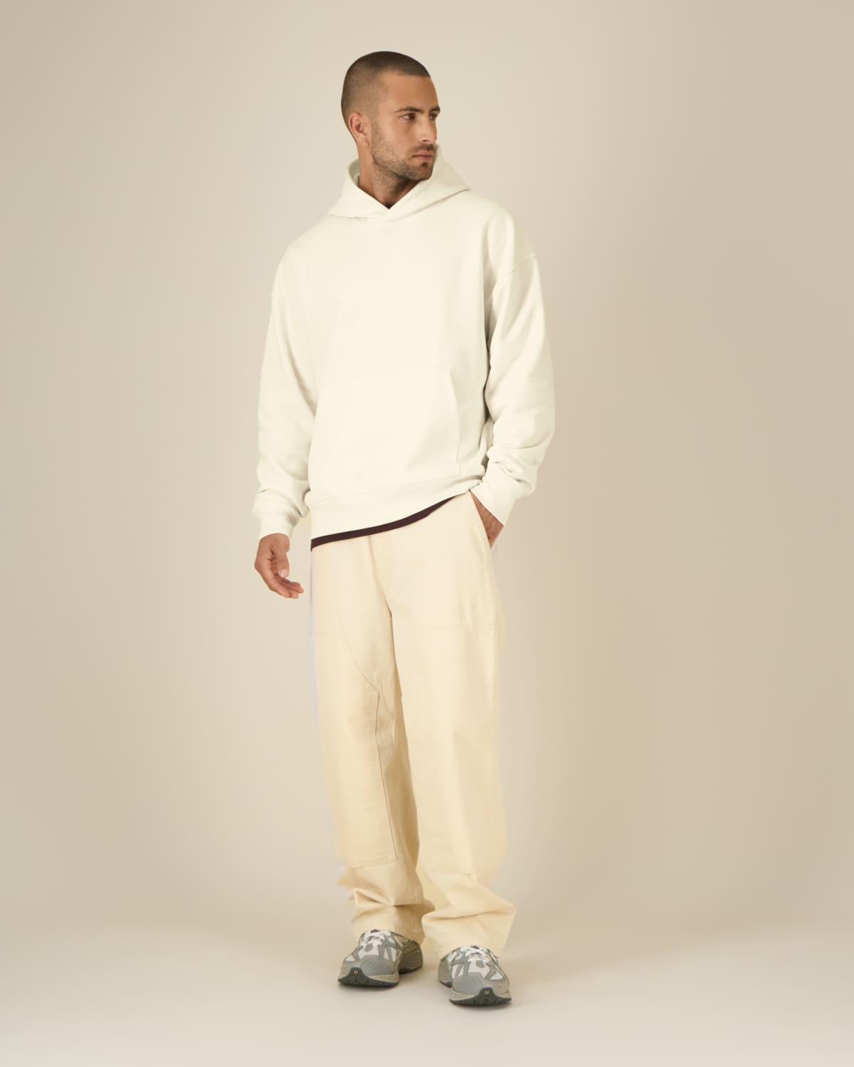 Felpa cappuccio boxy fit
