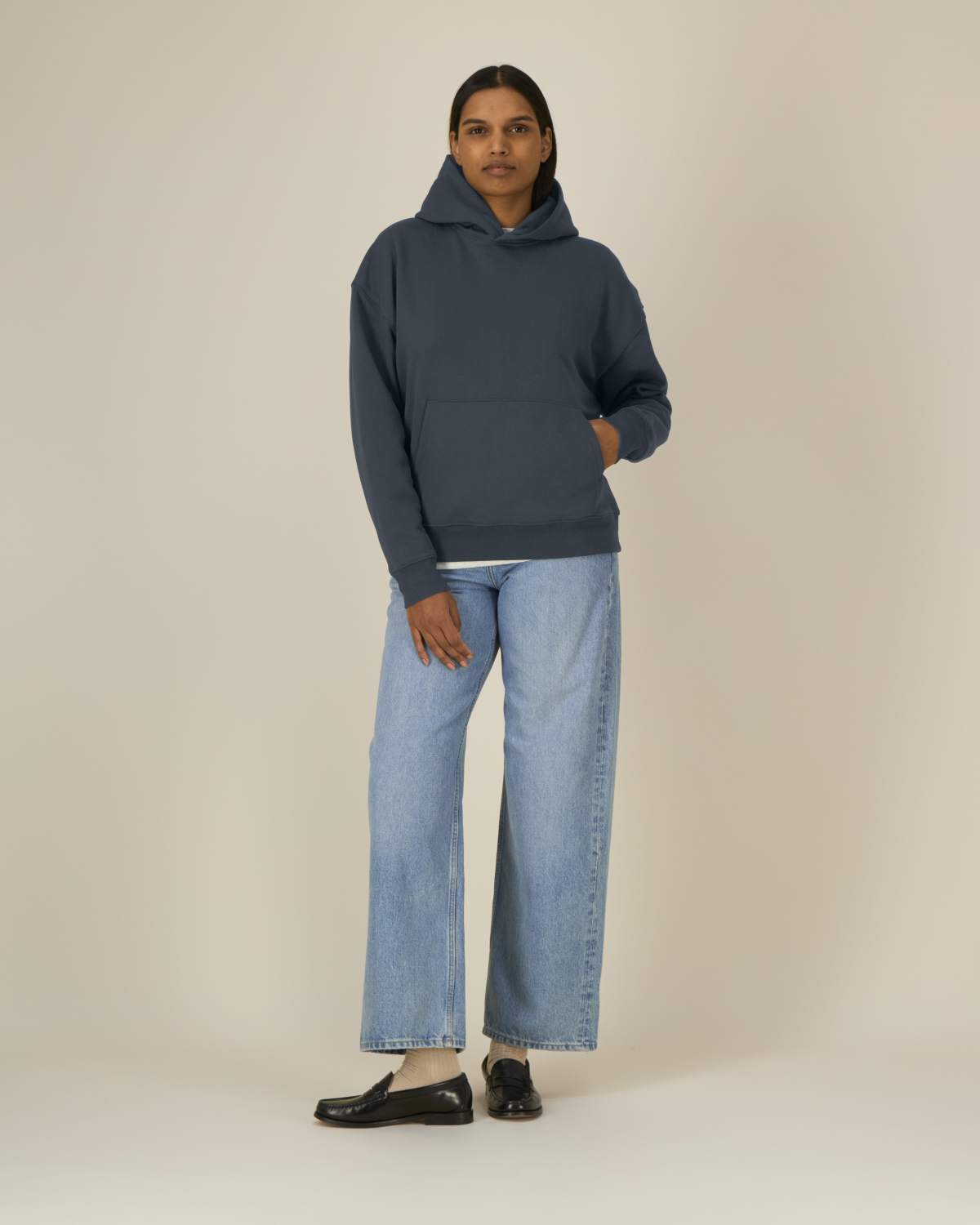 Felpa cappuccio boxy fit