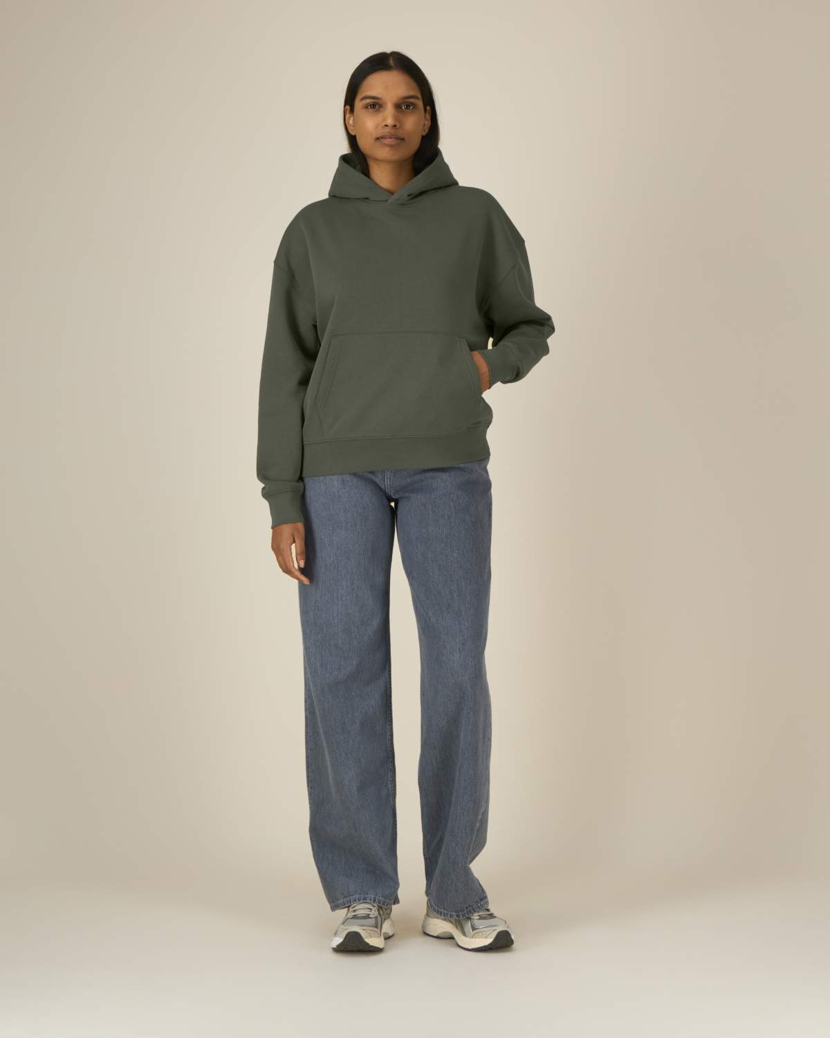 Felpa cappuccio boxy fit
