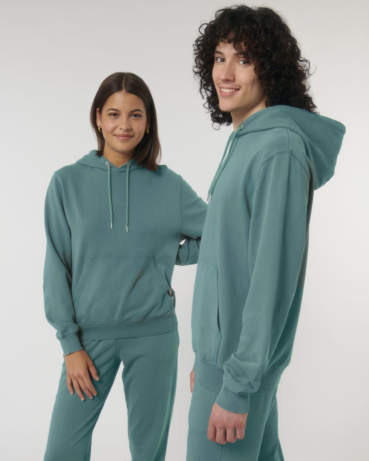 Felpa cappuccio leggera vintage Unisex