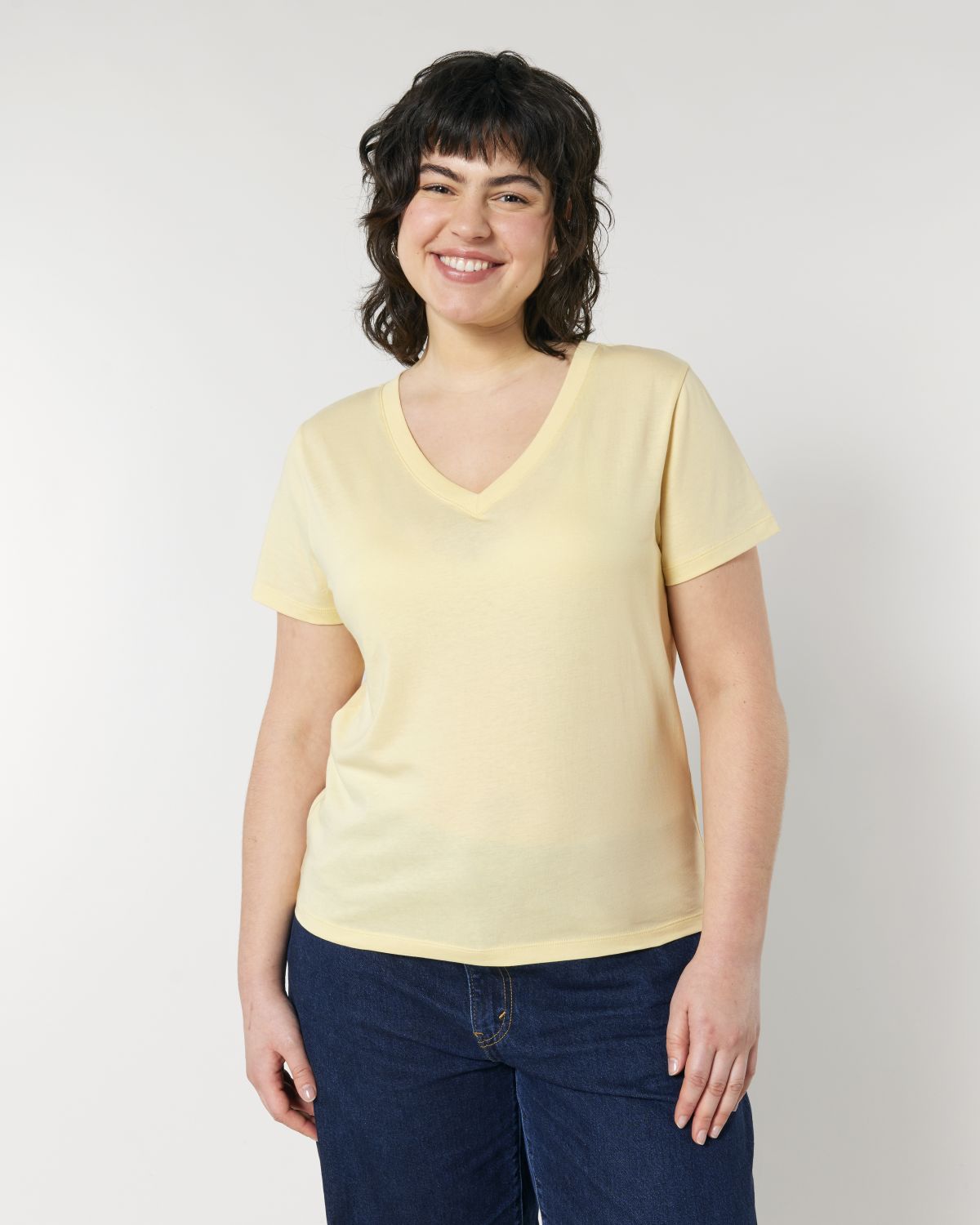 T-shirt scollo a V Donna