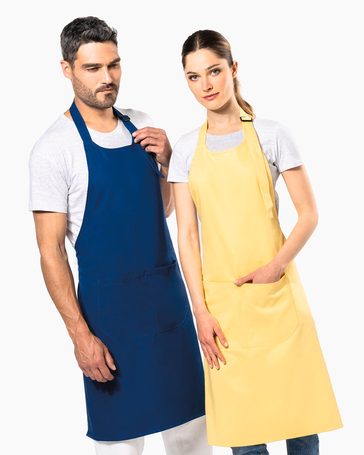 Grembiule con tasca in cotone bio Unisex