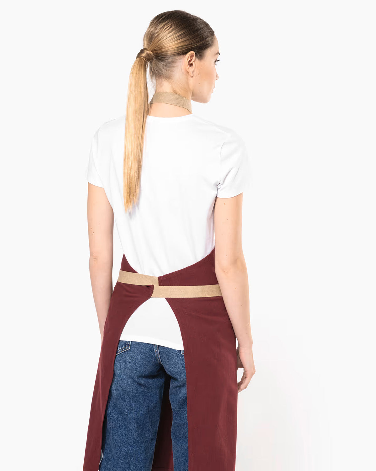 Grembiule con cintura a contrasto Unisex