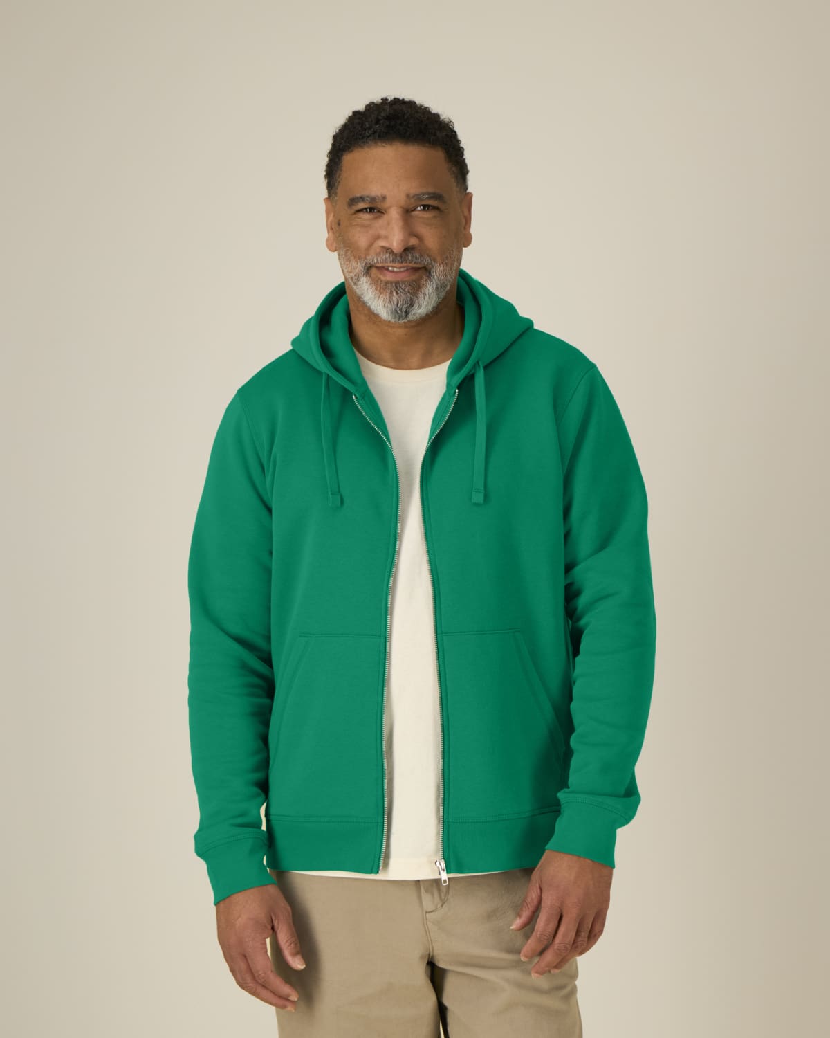 Classic unisex zip-up hoodie