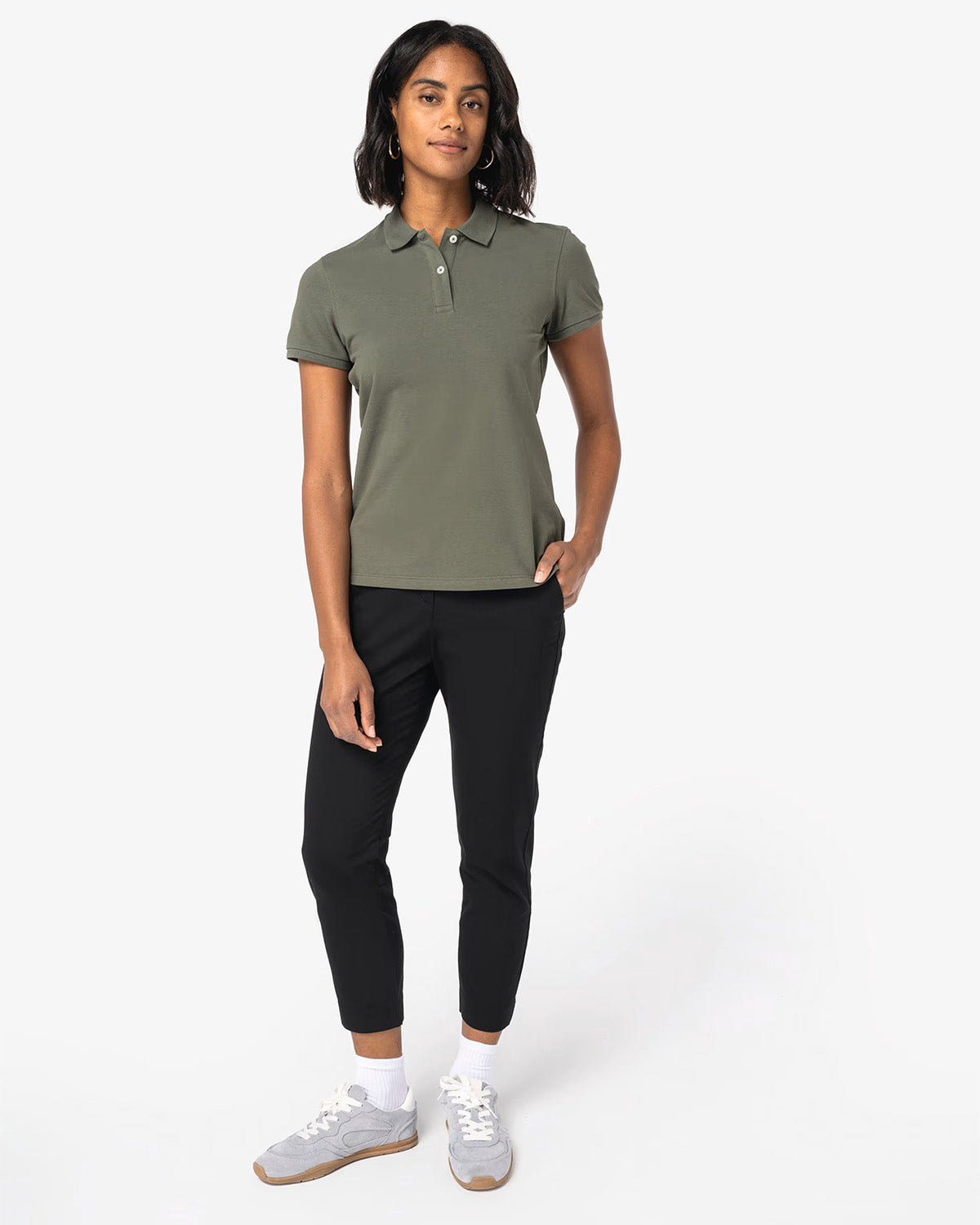 Pantaloni chino elastici Donna