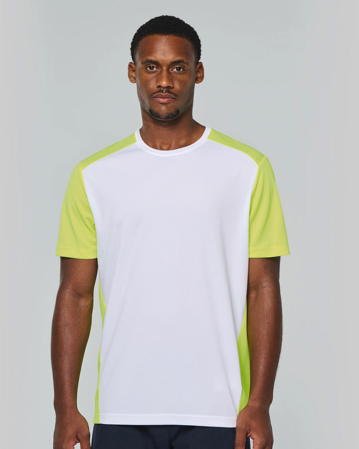 T-shirt sportiva bicolore riciclata Uomo