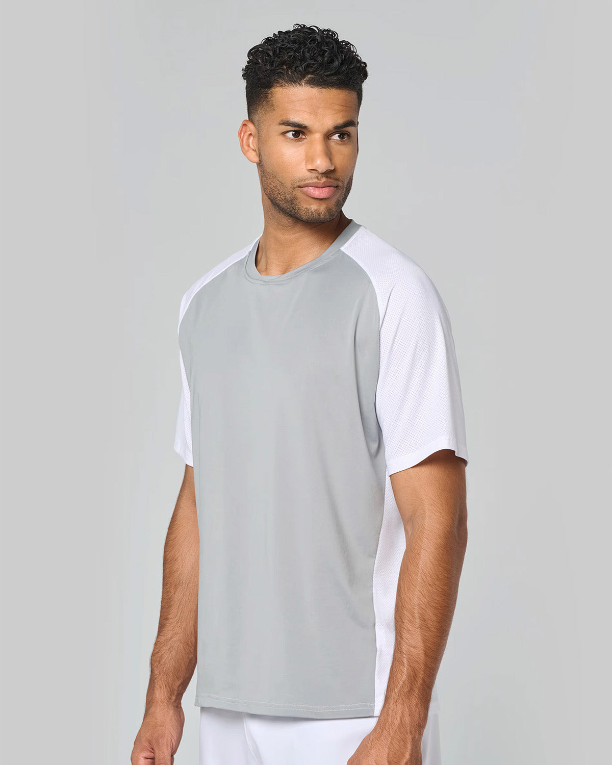 T-shirt sportiva bicolore con maniche raglan Uomo