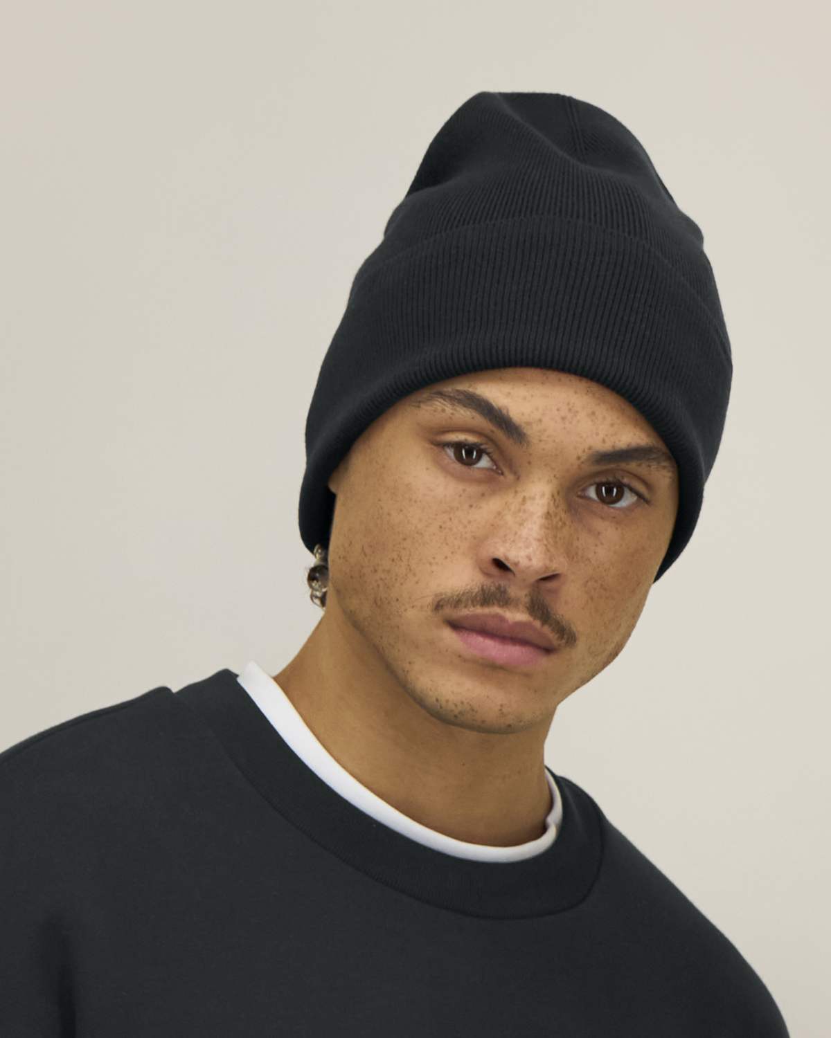 Organic Cotton Ribbed Beanie
