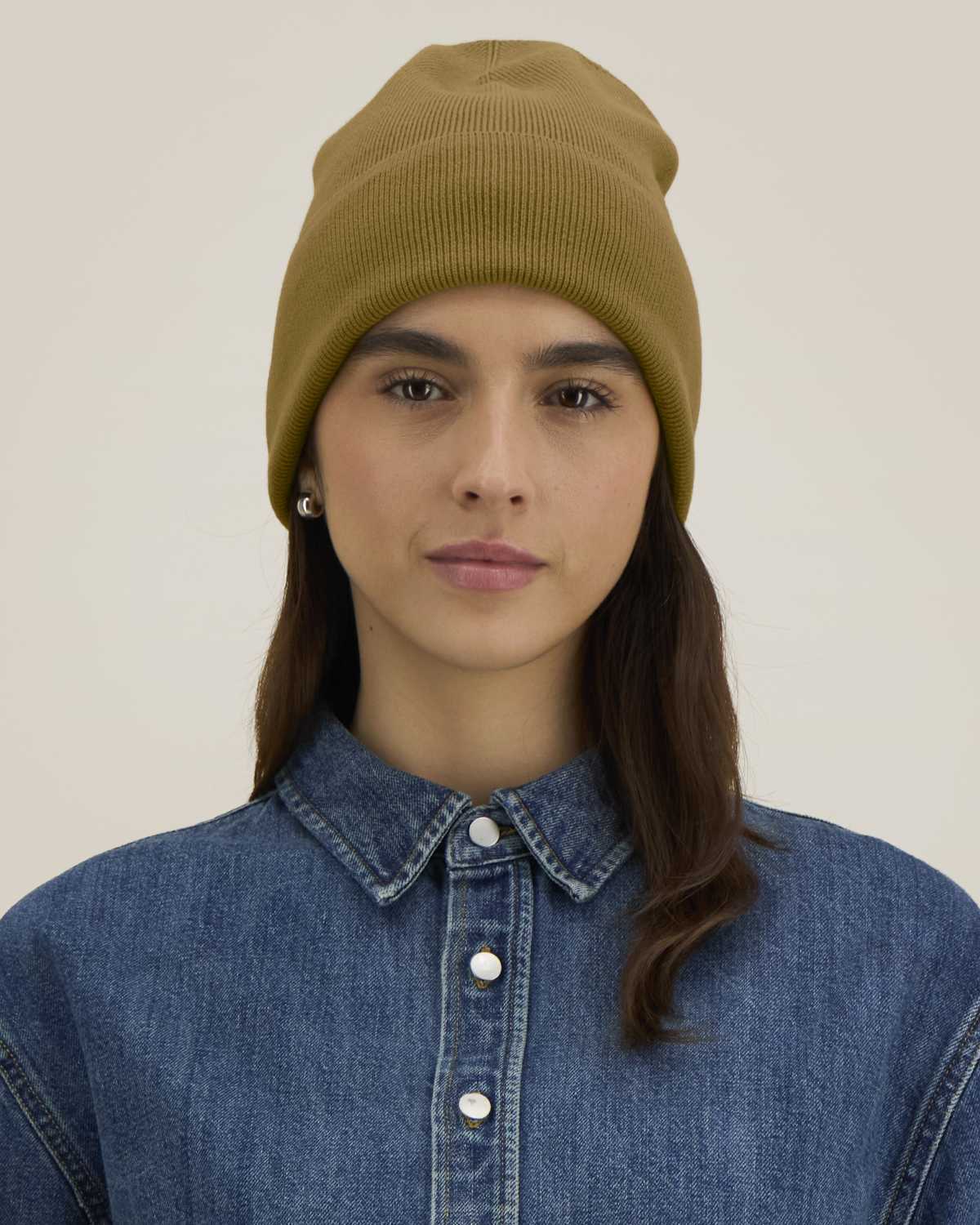 Organic Cotton Ribbed Beanie