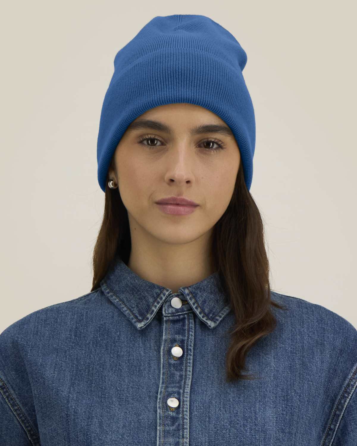 Organic Cotton Ribbed Beanie