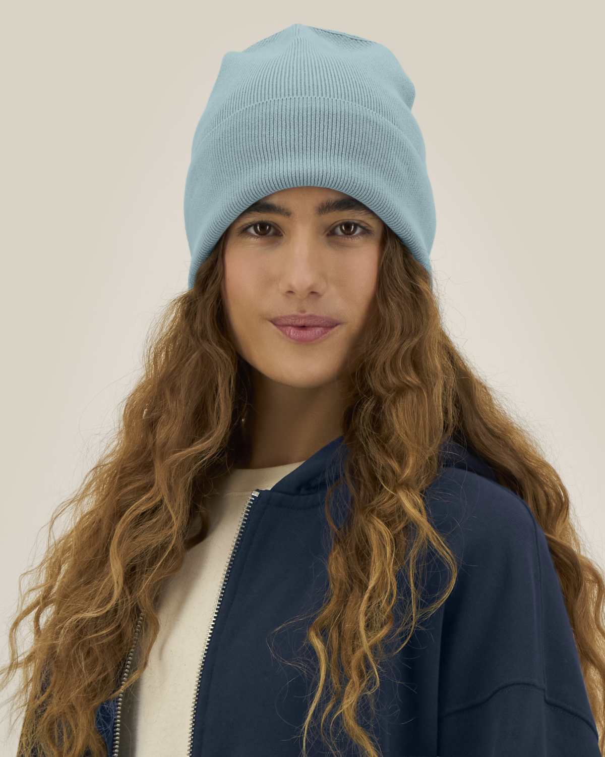Organic Cotton Ribbed Beanie