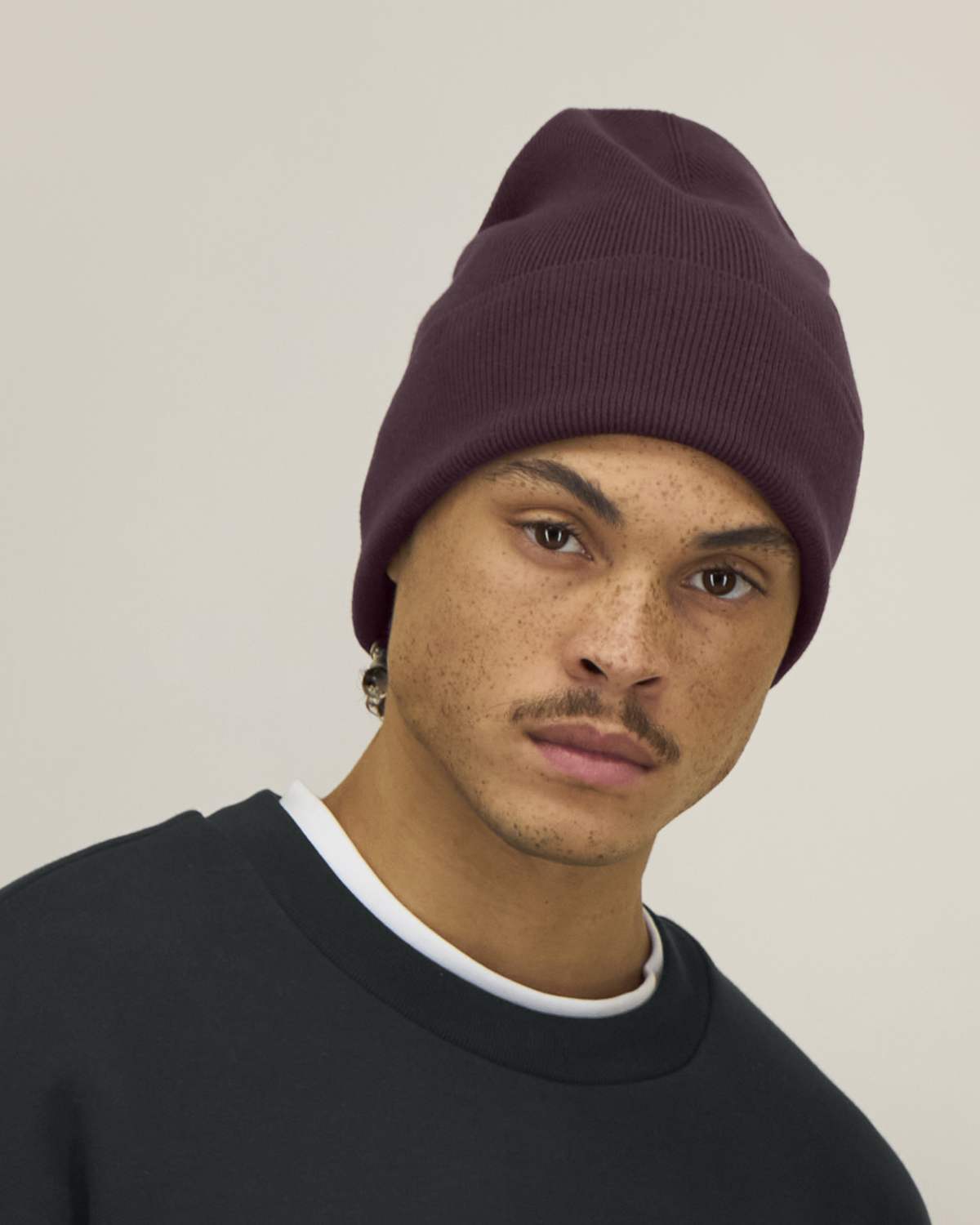 Organic Cotton Ribbed Beanie