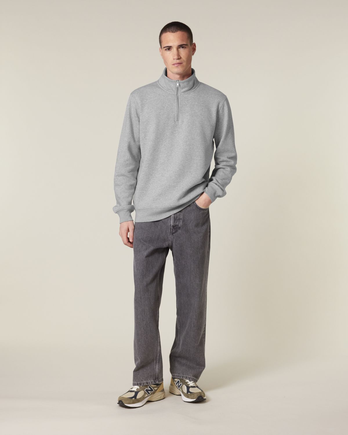 Felpa zip 1/4 Unisex