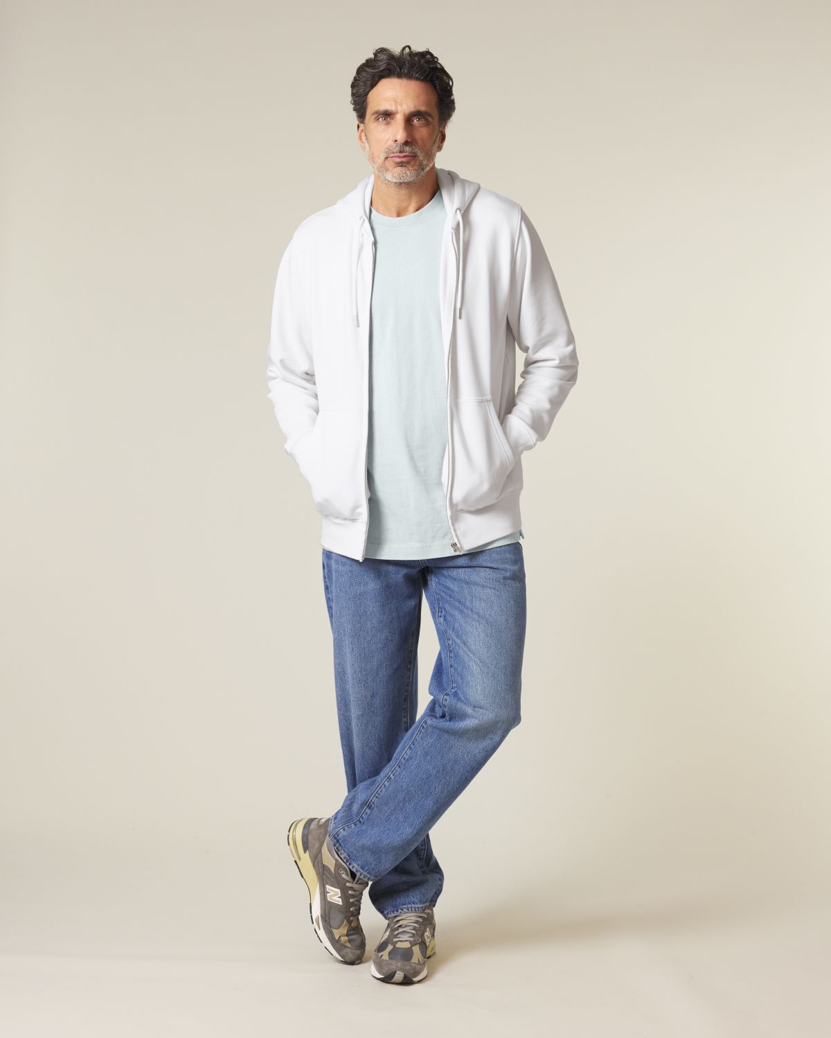 Felpa zip mid-light unisex