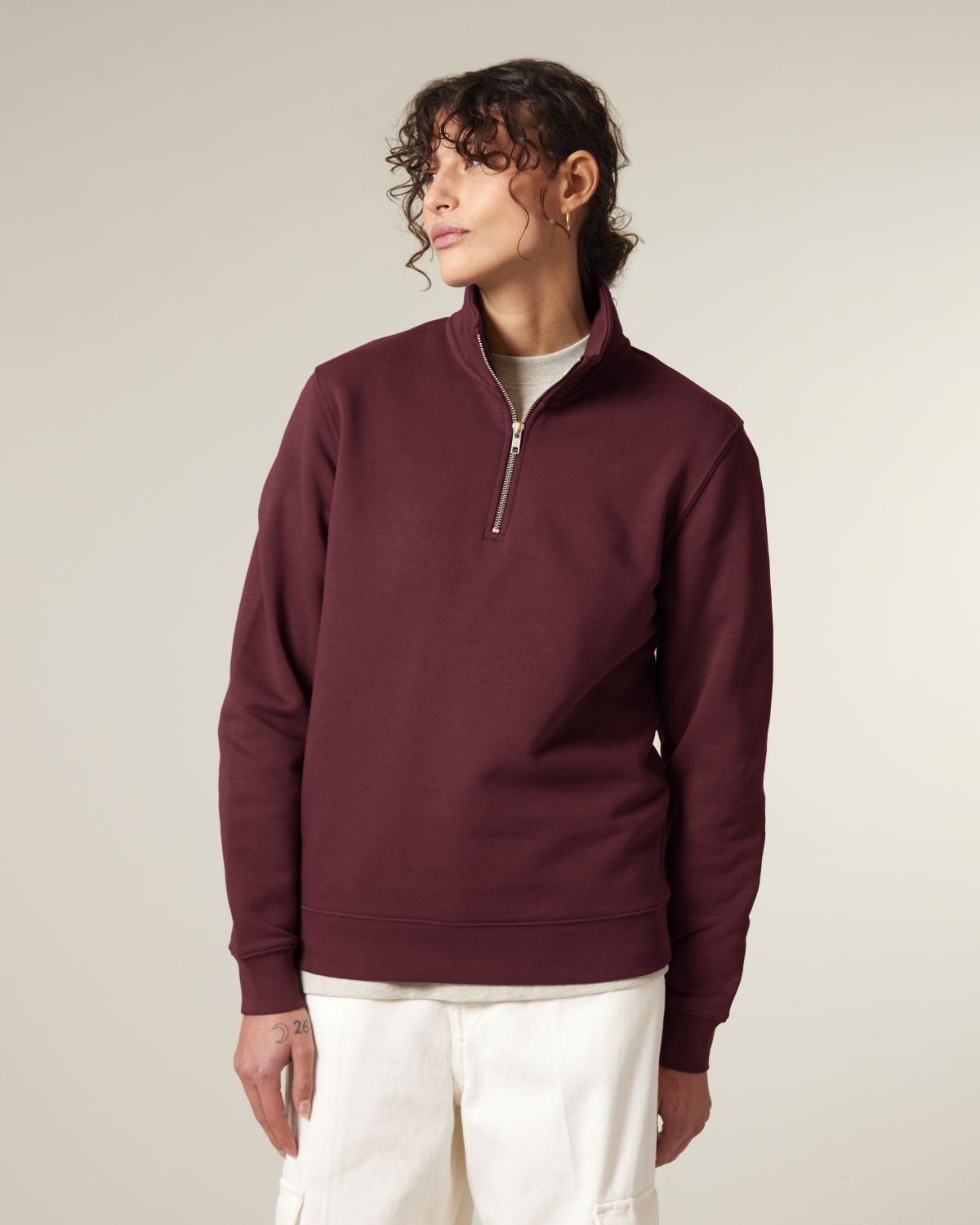 Felpa zip 1/4 Unisex