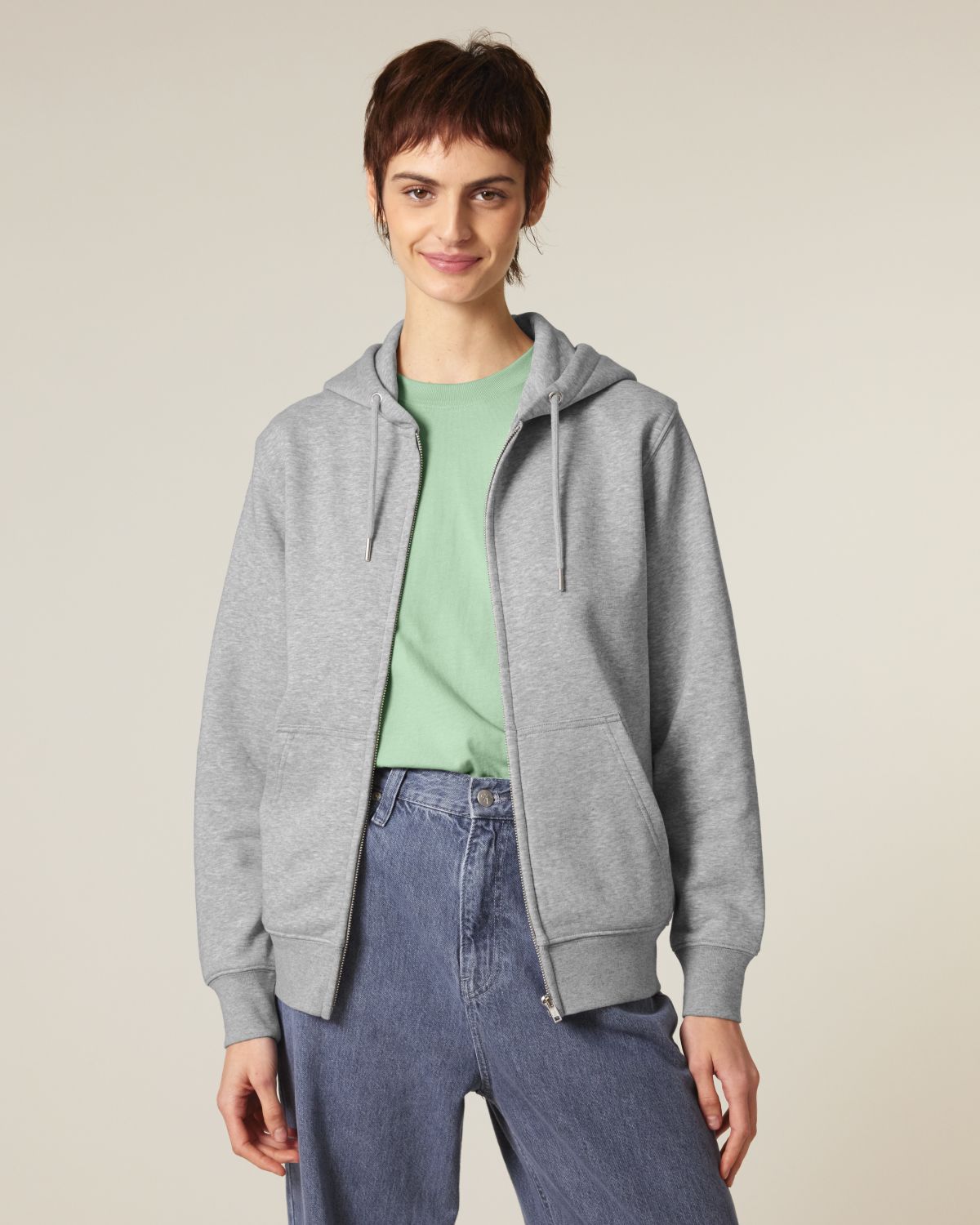 Felpa zip mid-light unisex