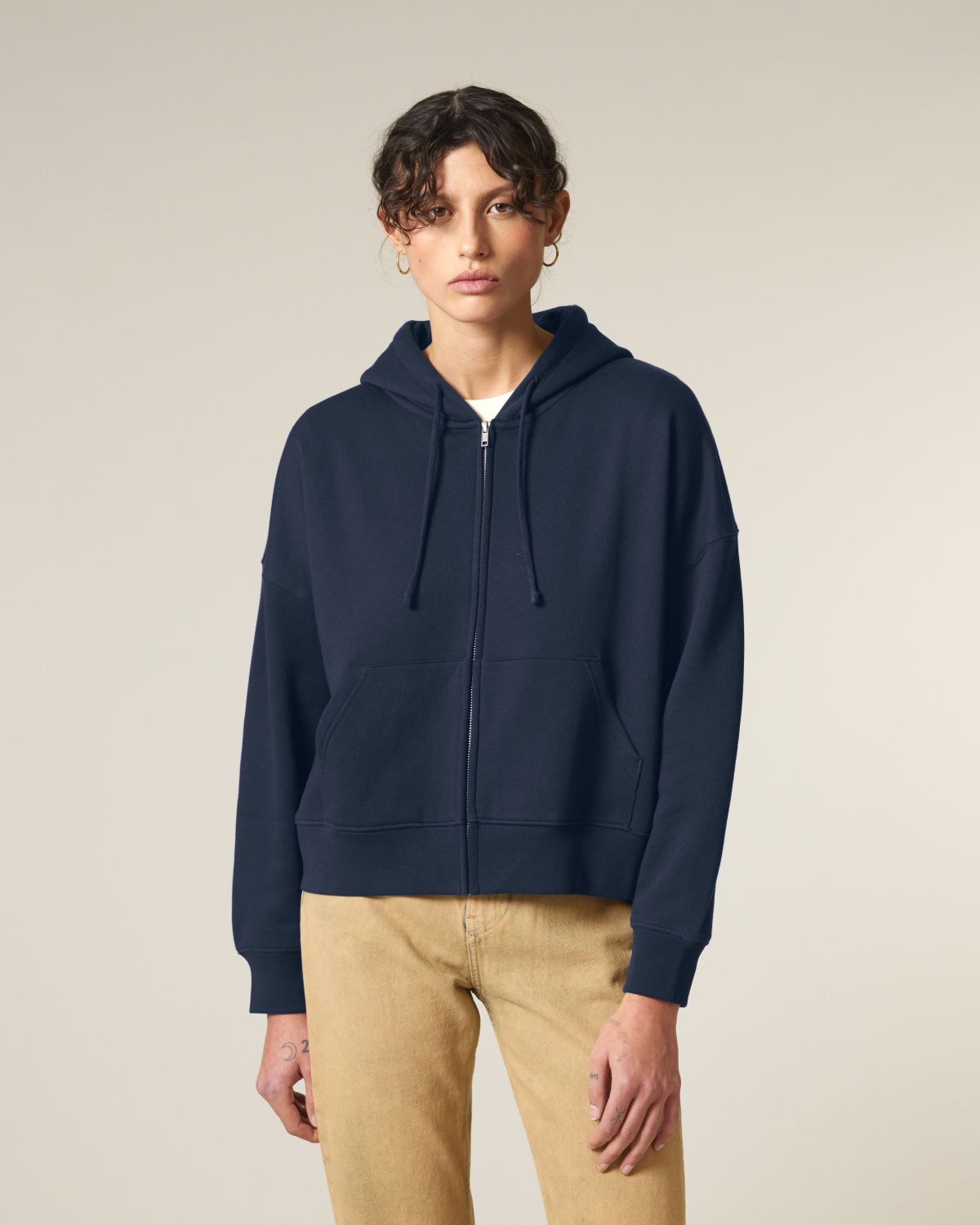 Felpa zip Donna