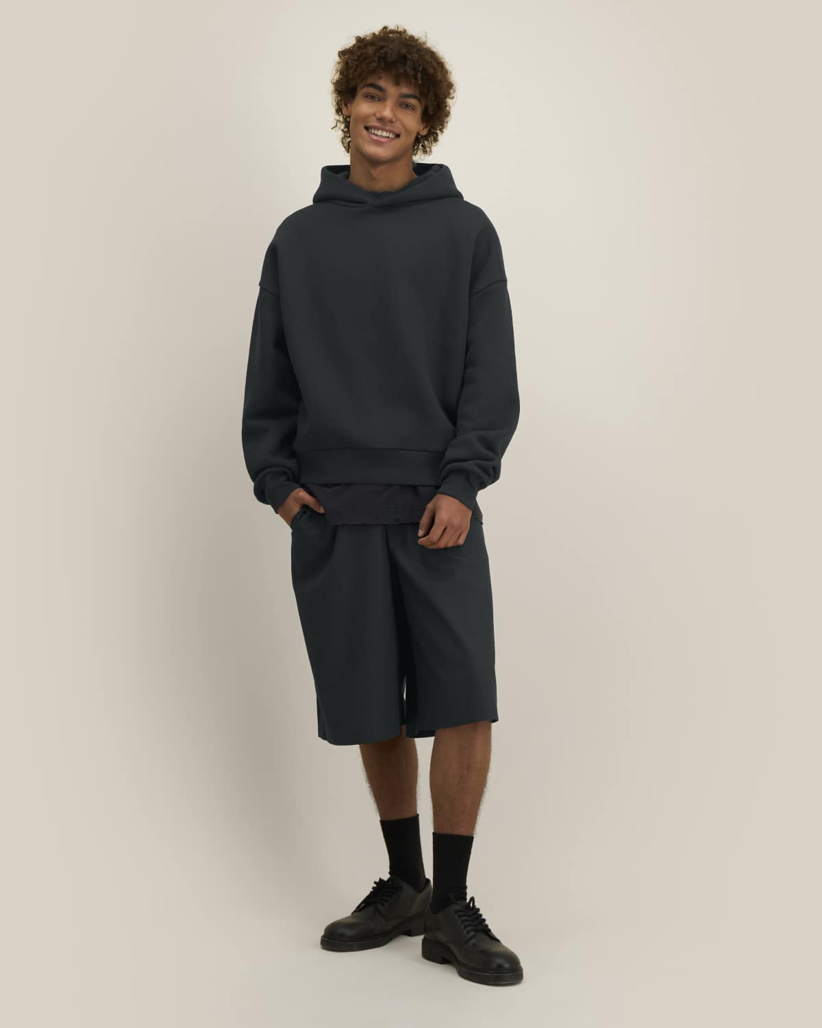 Felpa cappuccio oversize strutturata unisex
