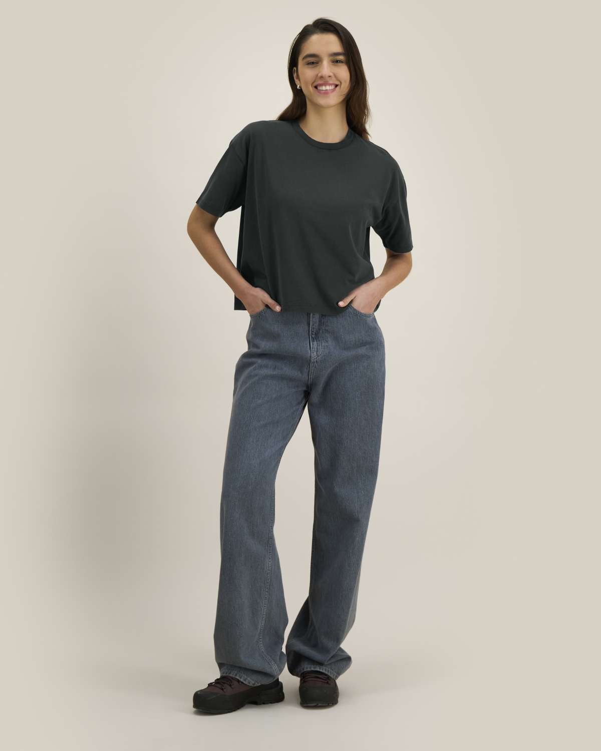 T-shirt boxy vintage donna
