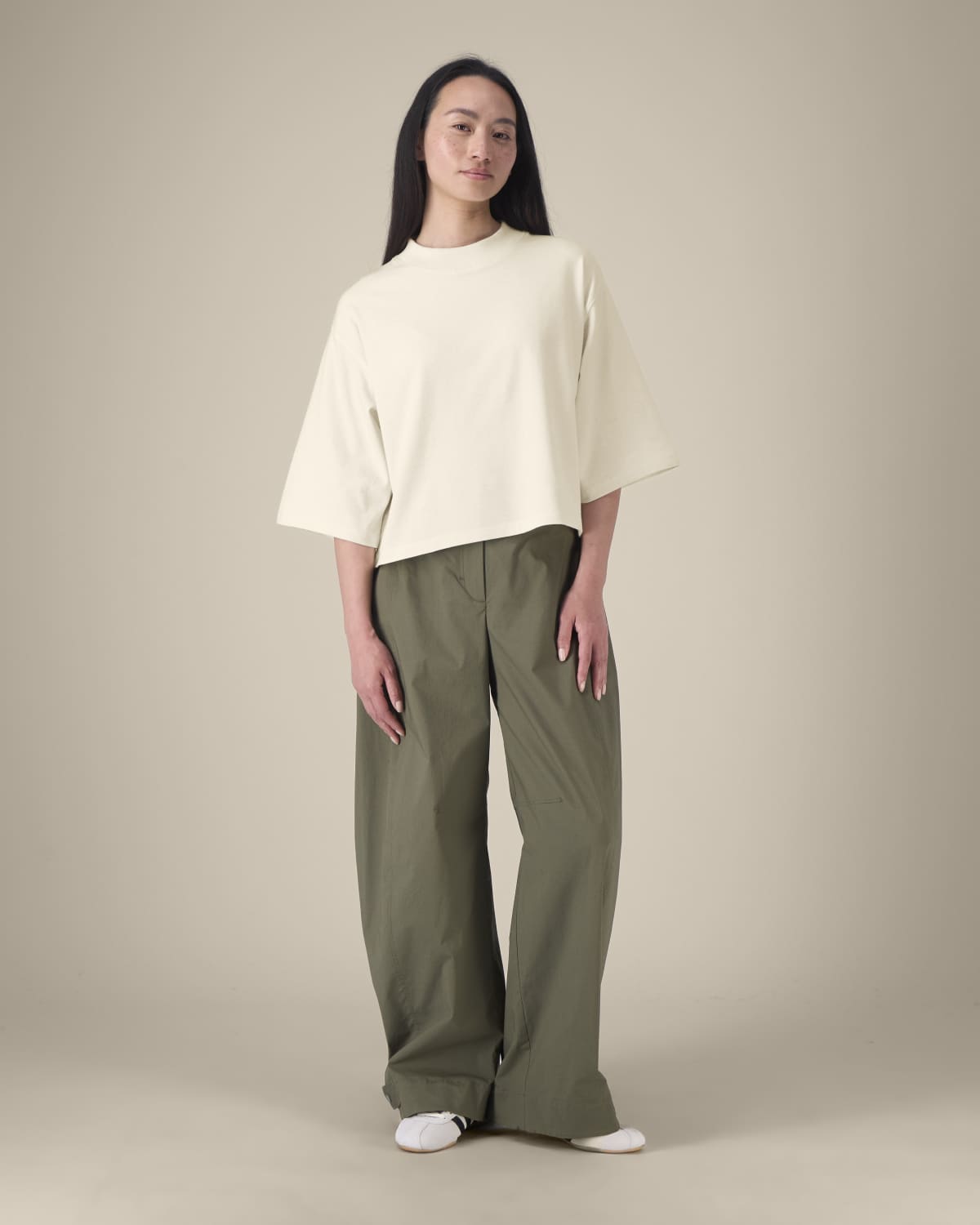 T-shirt cropped oversize donna