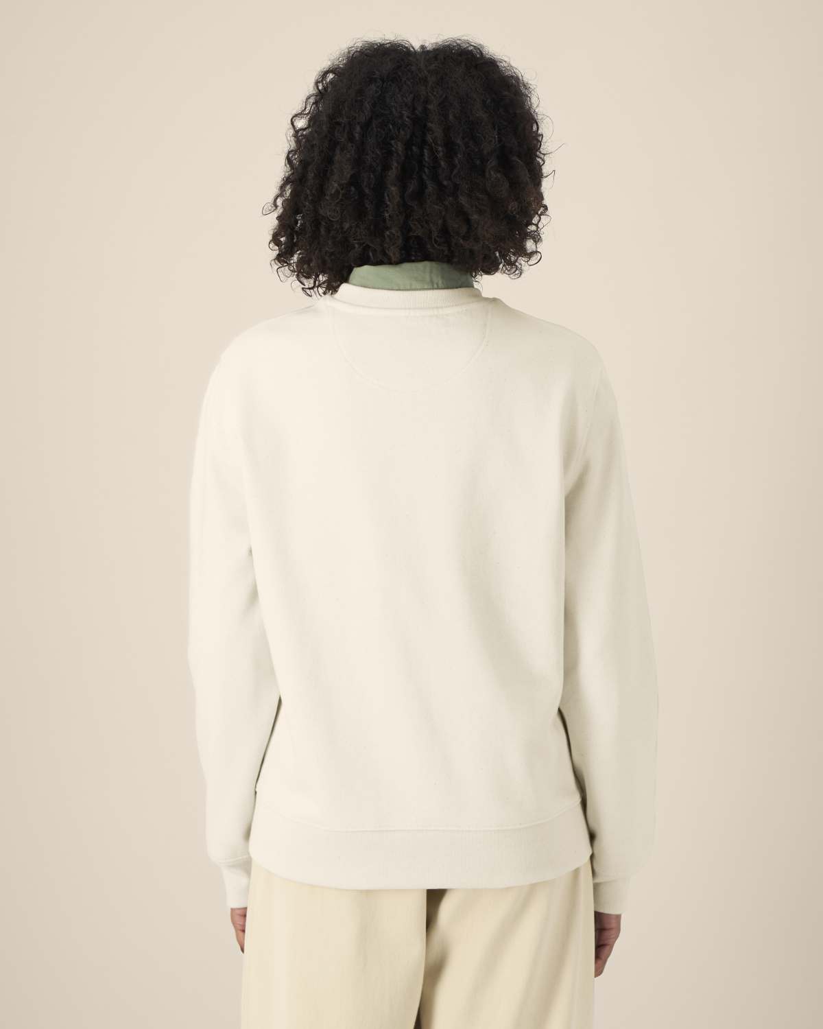 Felpa girocollo in cotone riciclato unisex