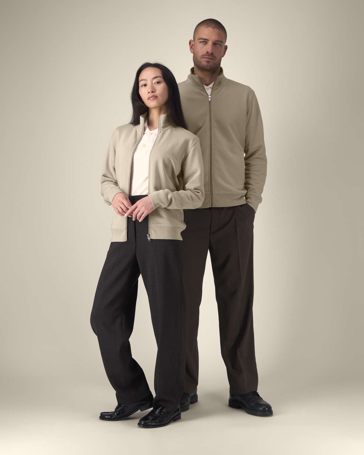 Felpa zip intera unisex