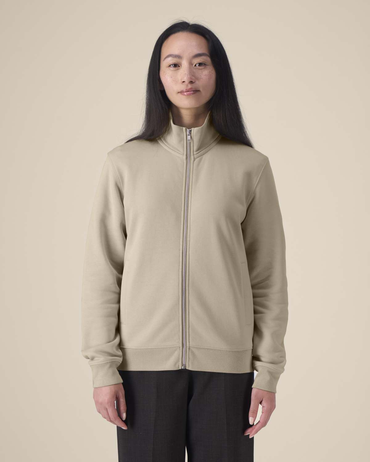 Felpa zip intera unisex