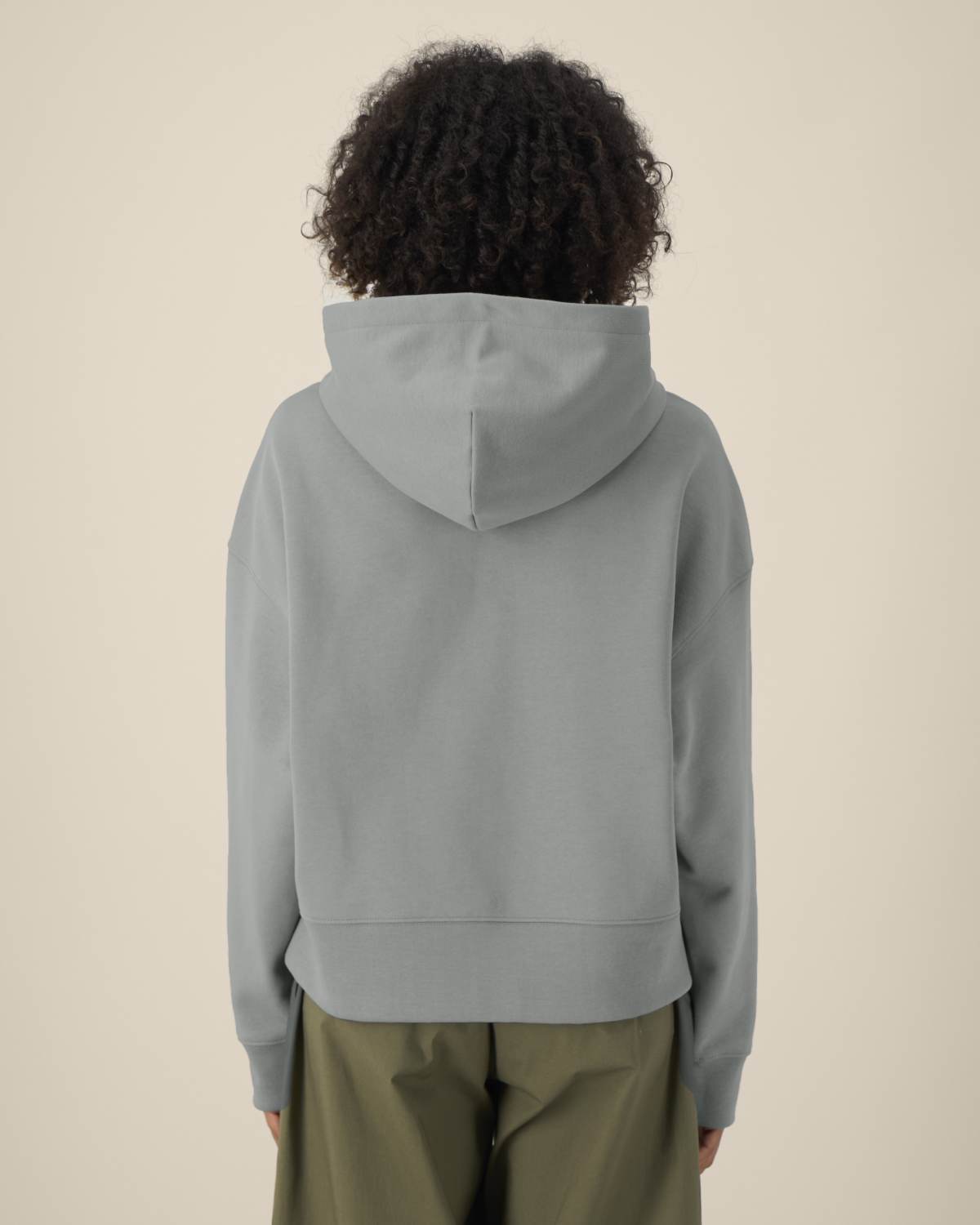 Felpa cappuccio boxy in cotone riciclato unisex