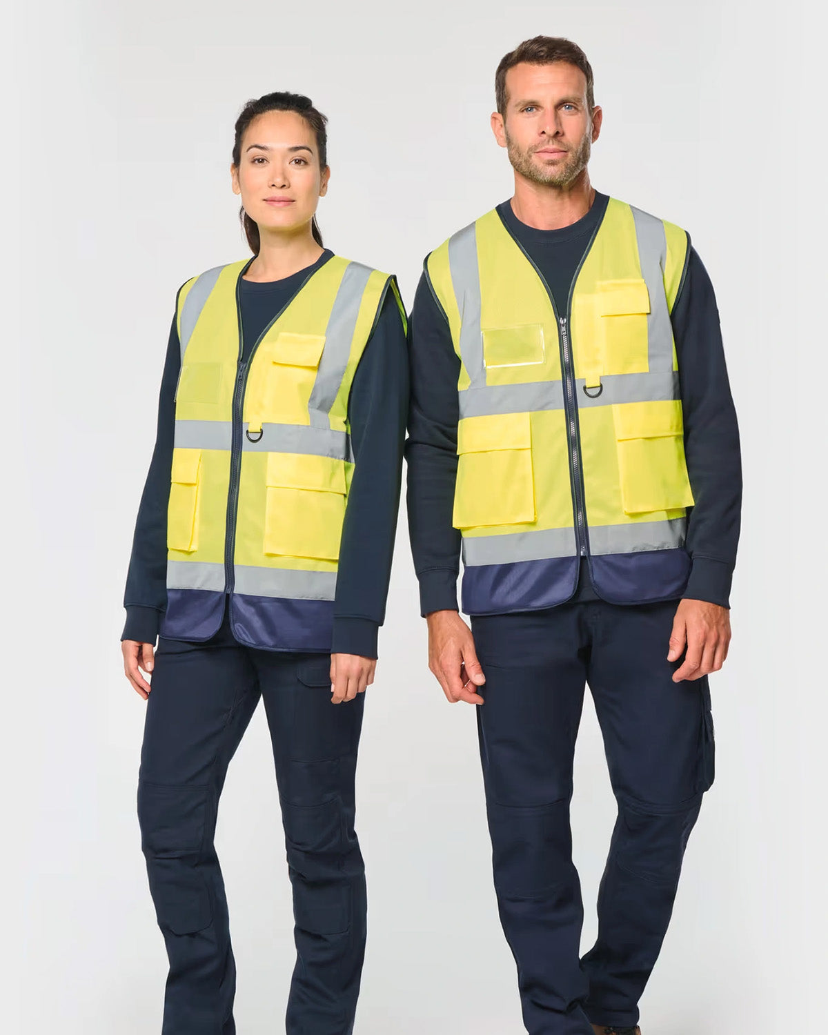 Gilet alta visibilità con zip Unisex
