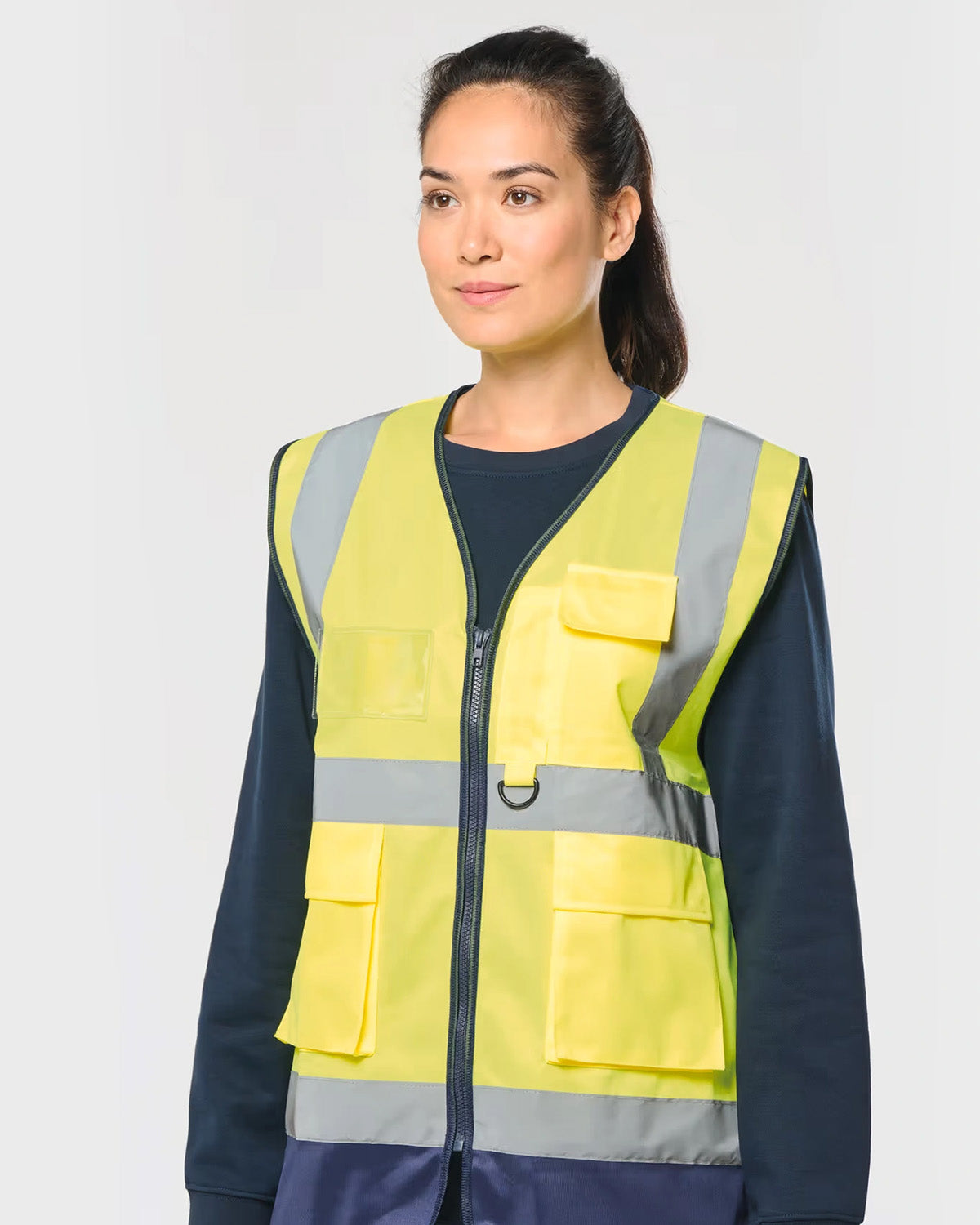 Gilet alta visibilità con zip Unisex