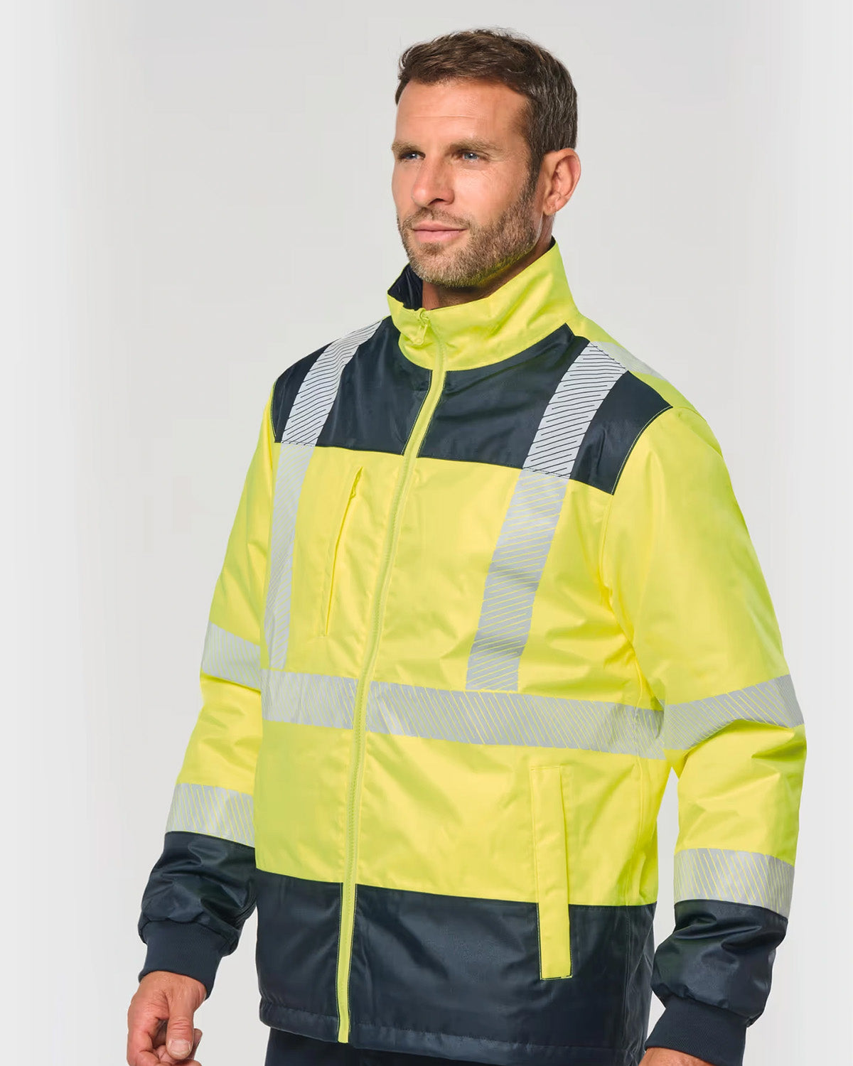 Parka alta visibilità riciclato 4 in 1 Unisex