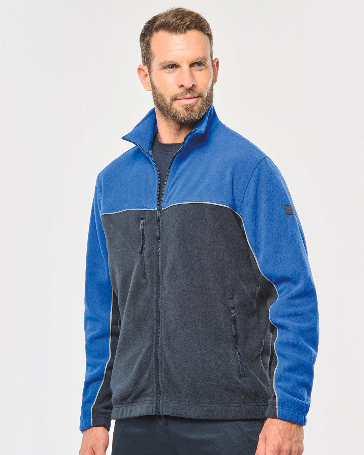 Giacca in micropile bicolore Unisex