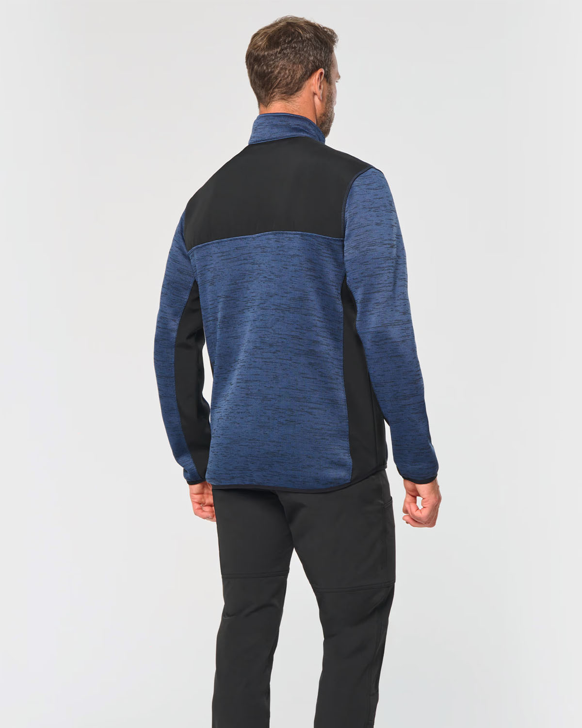 Giacca bicolore in politricot riciclato Uomo