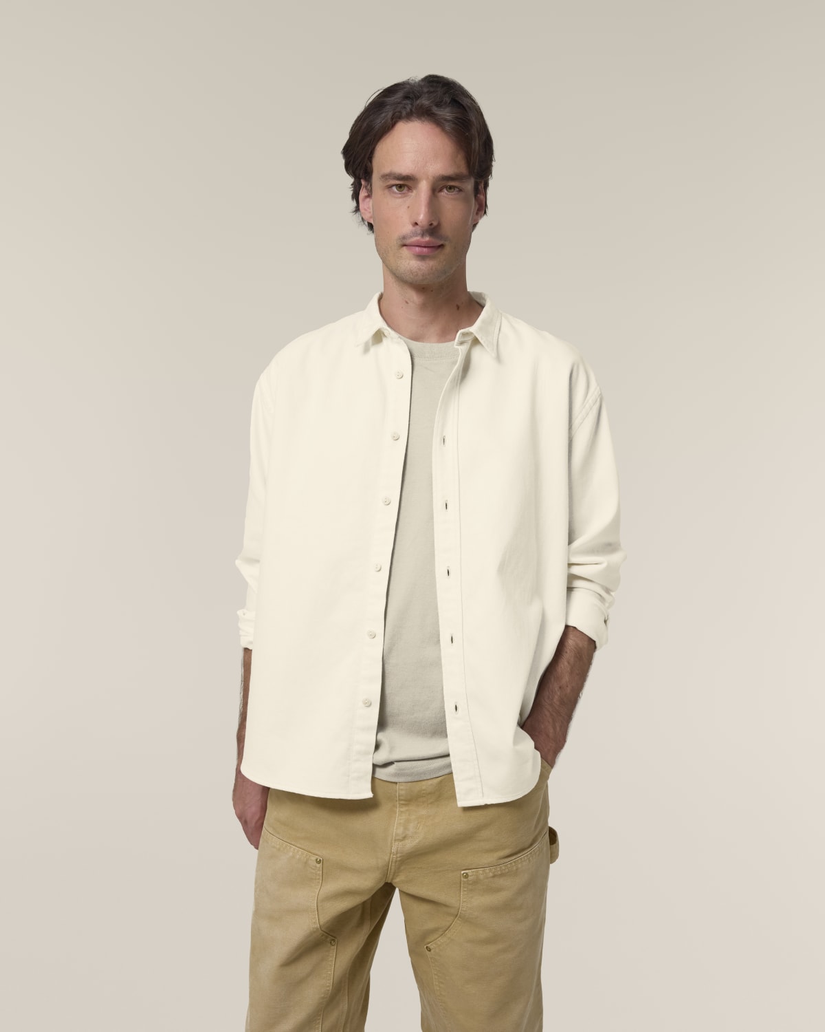 Camicia in twill